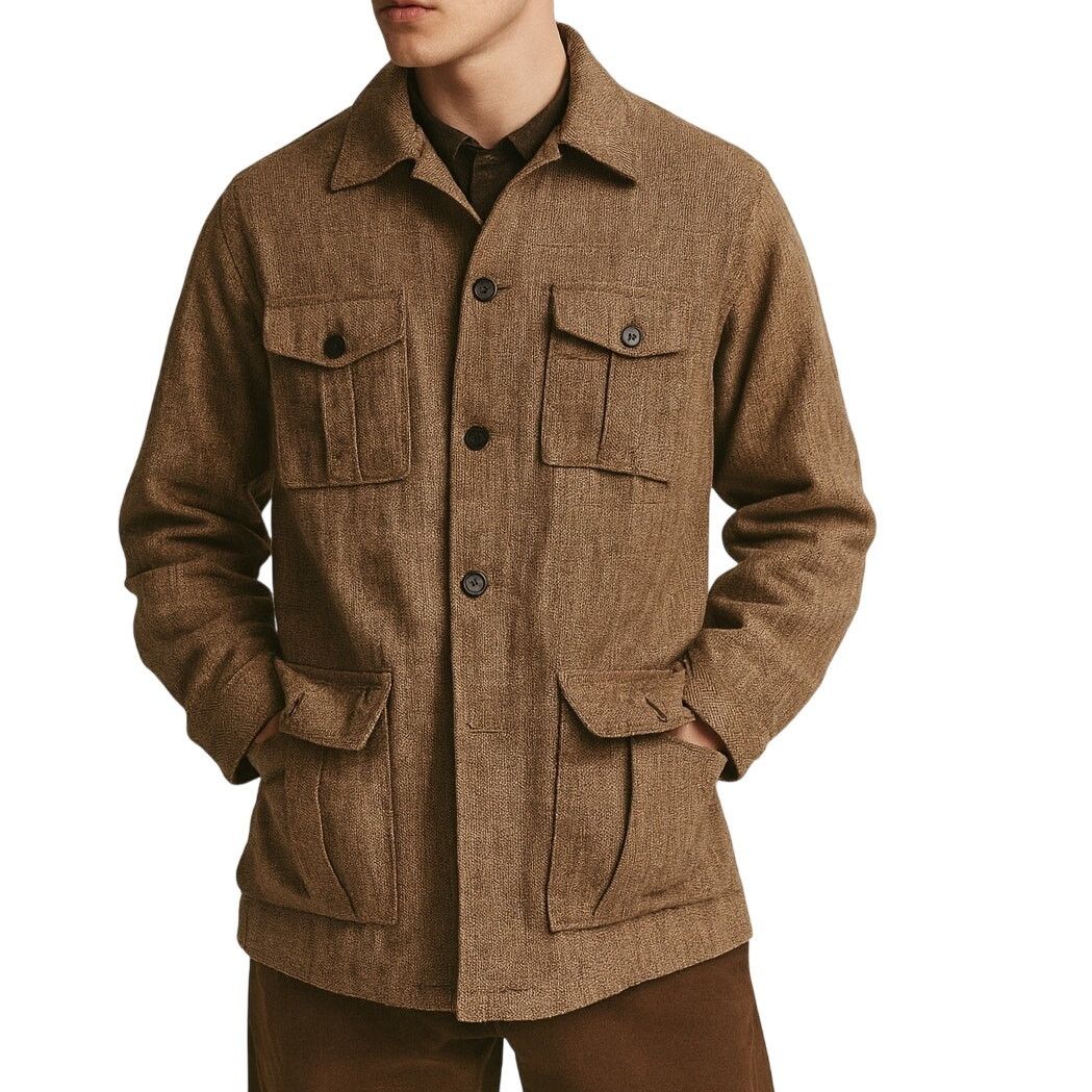 J.McLaughlin J. McLaughlin Italian Safari Jacket Wool Linen Blend NWOT Size US XXL / EU 58 / 5 - 1 Thumbnail