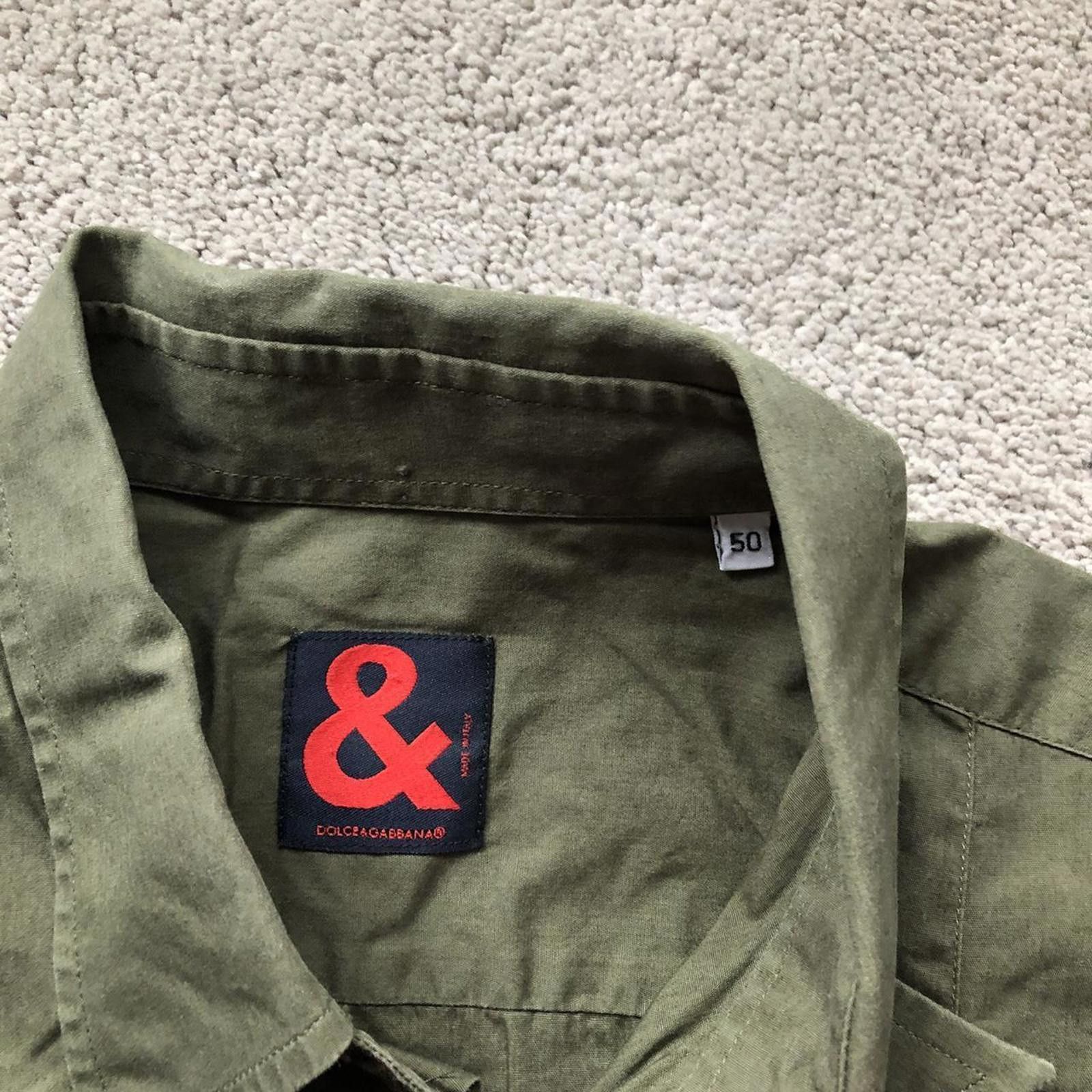 Dolce & Gabbana Vintage Dolce & Gabbana Cargo Army Shirt Size US M / EU 48-50 / 2 - 3 Thumbnail