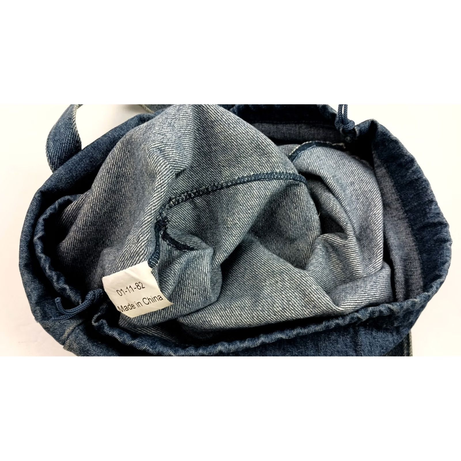 Vintage See By Chloe Denim Drawstring Satchel Handbag Purse Satchel See Chloe Blue Denim Women Bag/Handbag Womens Drawstring Bag Size ONE SIZE - 8 Thumbnail