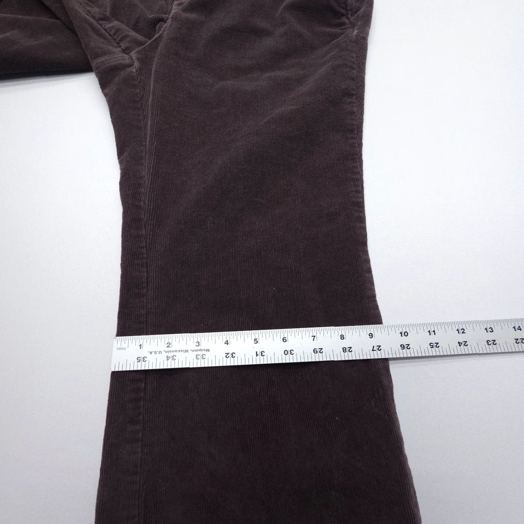 Torrid Torrid Bootcut Corduroy Pants Womens 14R Dark Brown Cotton Stretch Chino Size 36" / US 14 / IT 50 - 5 Thumbnail