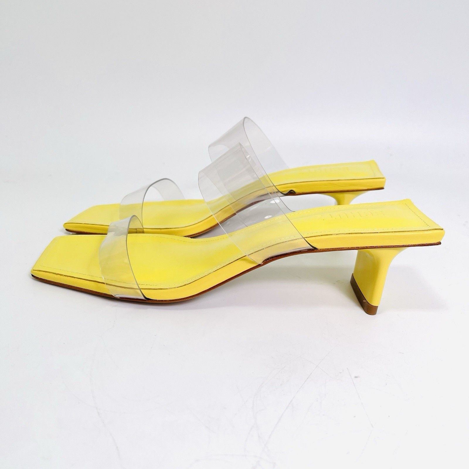 SCHUTZ Schutz Ariella Tab Mid Sandal Limoncello Size 8B Size US 8 / IT 38 - 3 Thumbnail