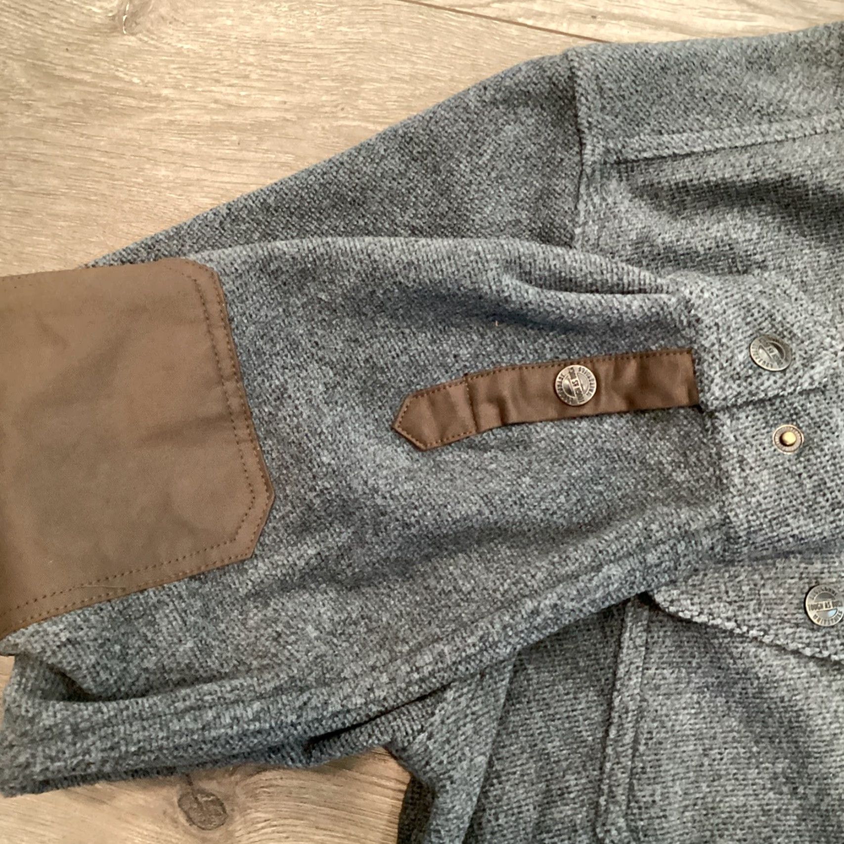 Vintage Legendary Whitetails Blue Jacket Men's Medium Wool Insulated Hunting Overcoat Regular Fit Size US M / EU 48-50 / 2 - 4 Thumbnail