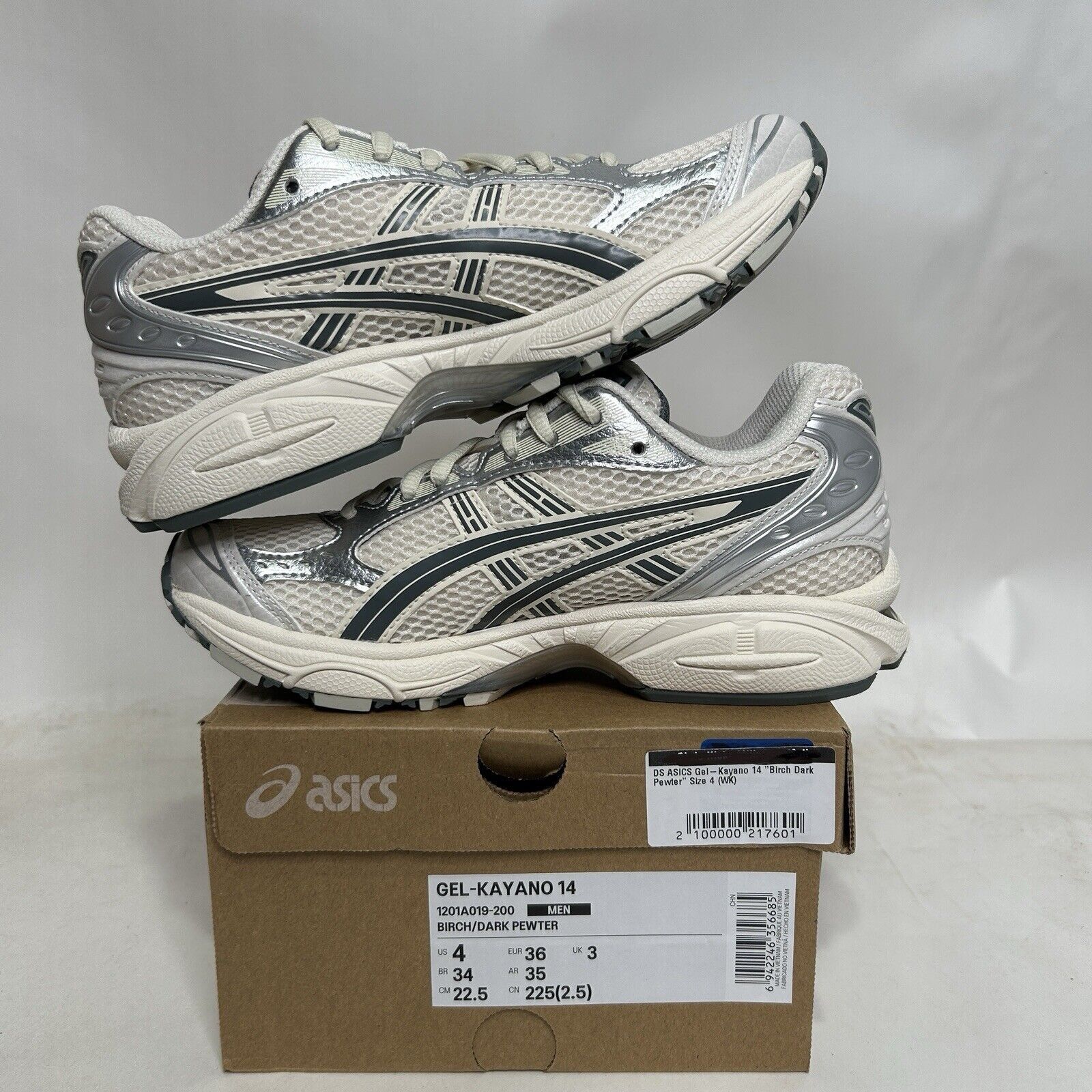Asics ASICS Gel Kayano 14 “Birch Dark Pewter” 2024 Size US 5.5 / IT 35.5 - 3 Thumbnail