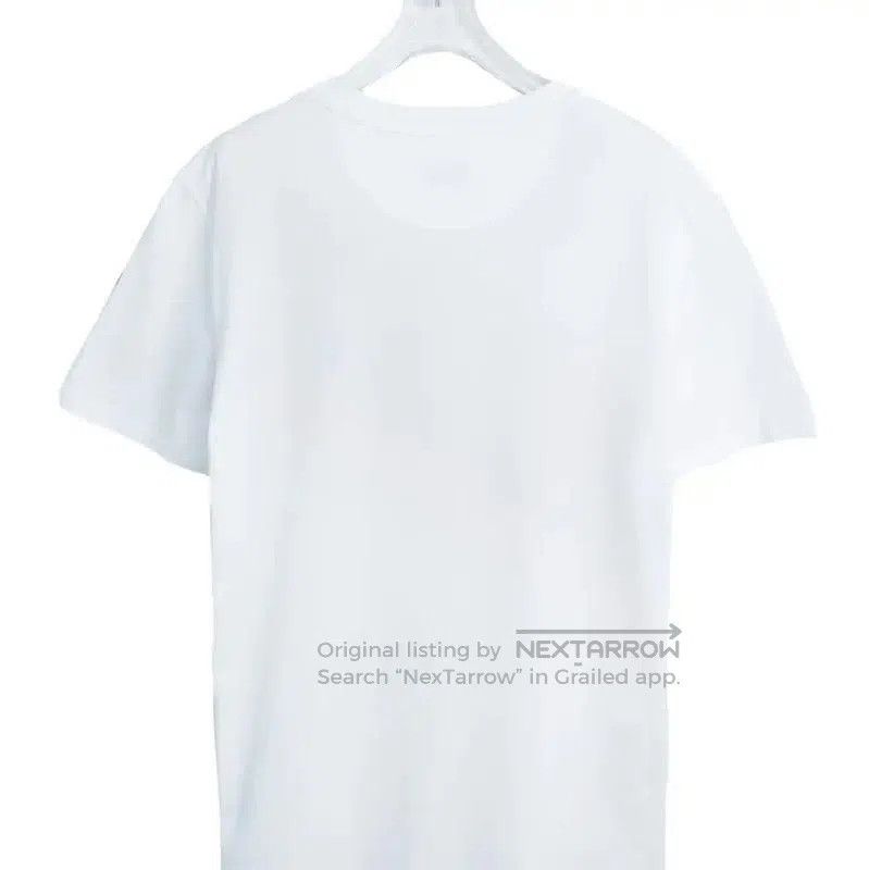 Fendi Fendi White Cotton T-Shirt with Colorful Stripe . Size L / US 10 / IT 46 - 2 Thumbnail