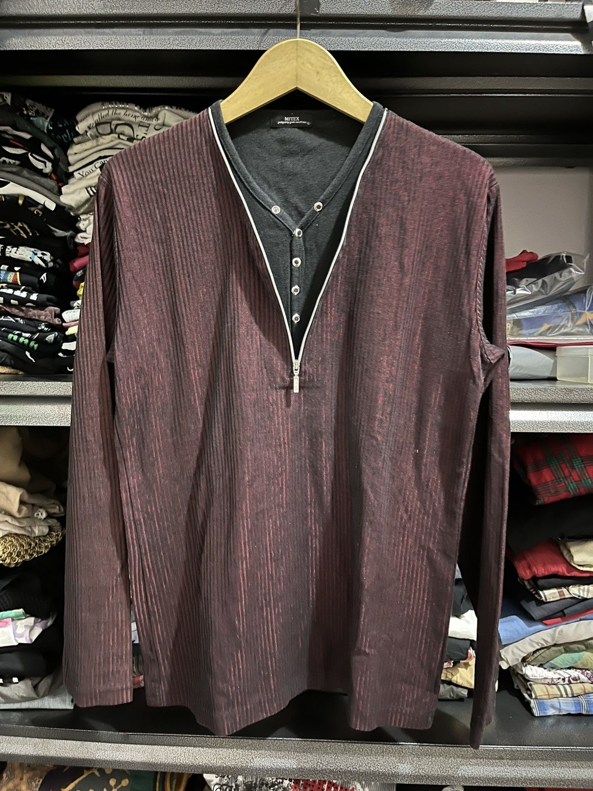 If Six Was Nine × Japanese Brand × Le Grande Bleu (L.G.B.) Mitex double collar ifsixwasnine Lgb styled Size US M / EU 48-50 / 2 - 1 Thumbnail