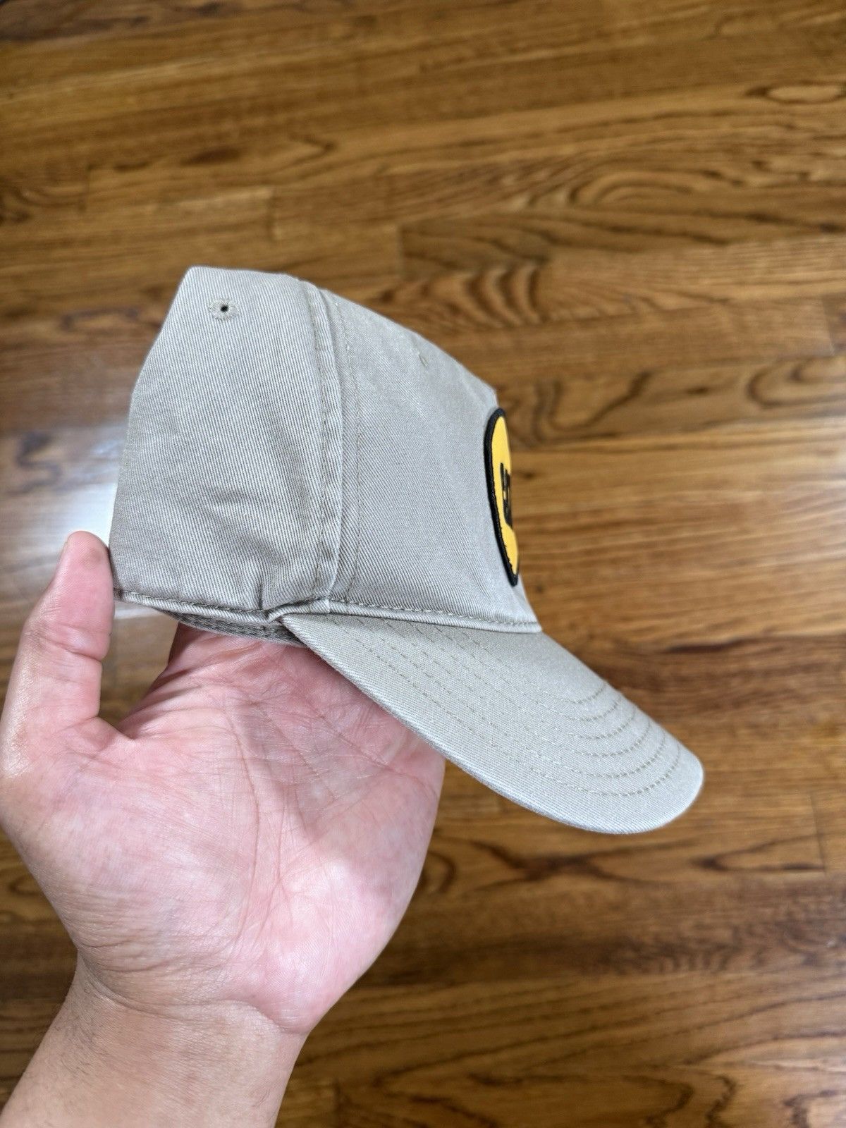 Heron Preston Heron Preston x Caterpillar Patch Baseball Cap Hat Beige Size ONE SIZE - 5 Thumbnail