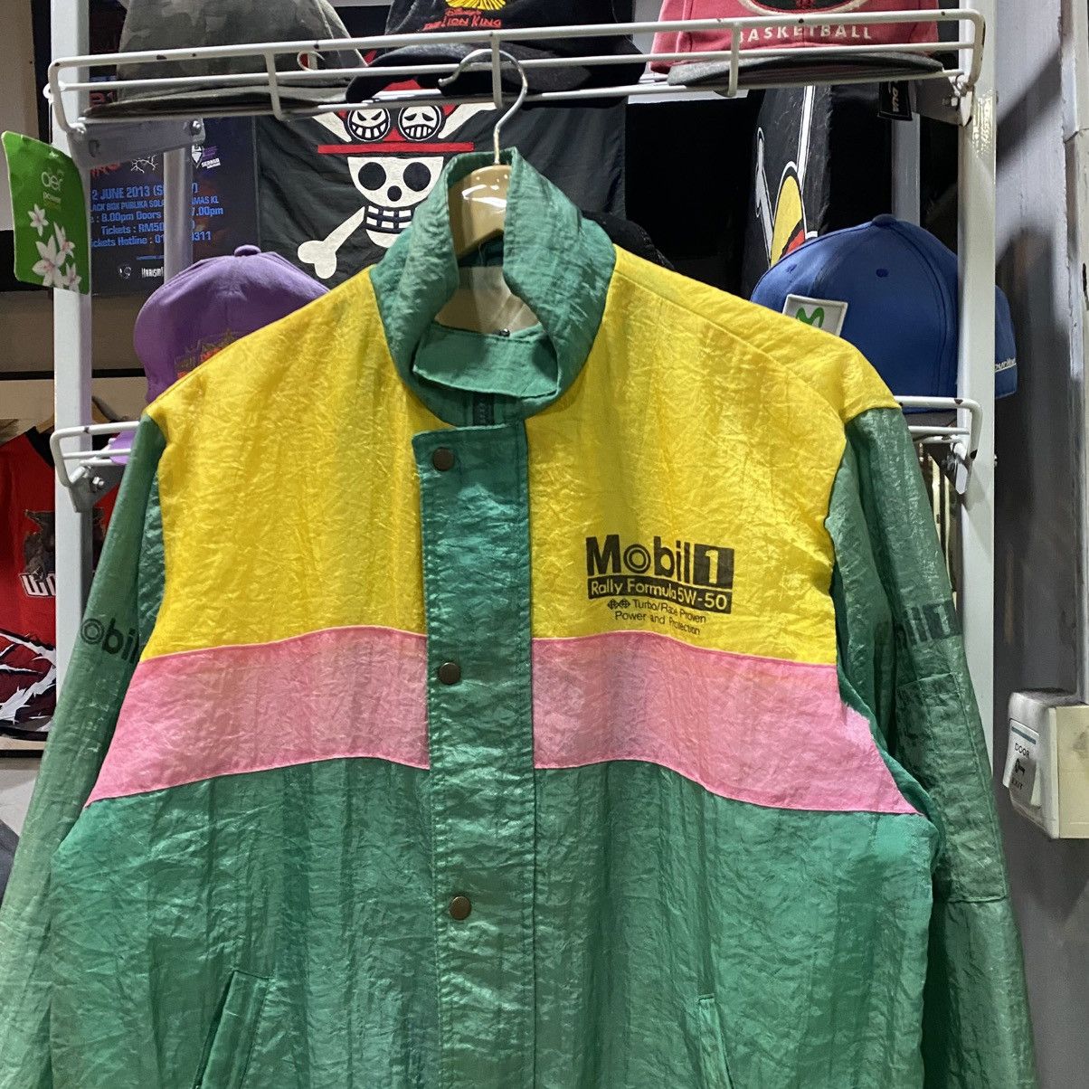 Vintage TEAM MOBIL F1 Formula 1 Racing Team Car Colour block Jackets Size US M / EU 48-50 / 2 - 4 Thumbnail