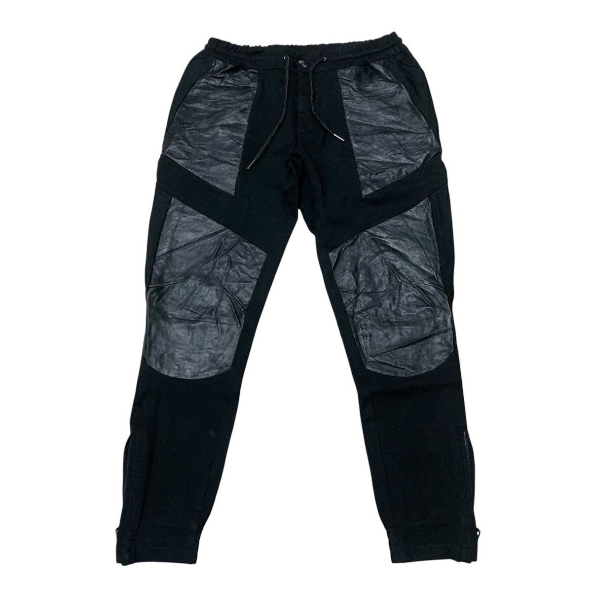 Japanese Brand 1piu1ugale3 Relax Jogger Pants Leather Number (N)ine Black Size US 30 / EU 46 - 5 Thumbnail