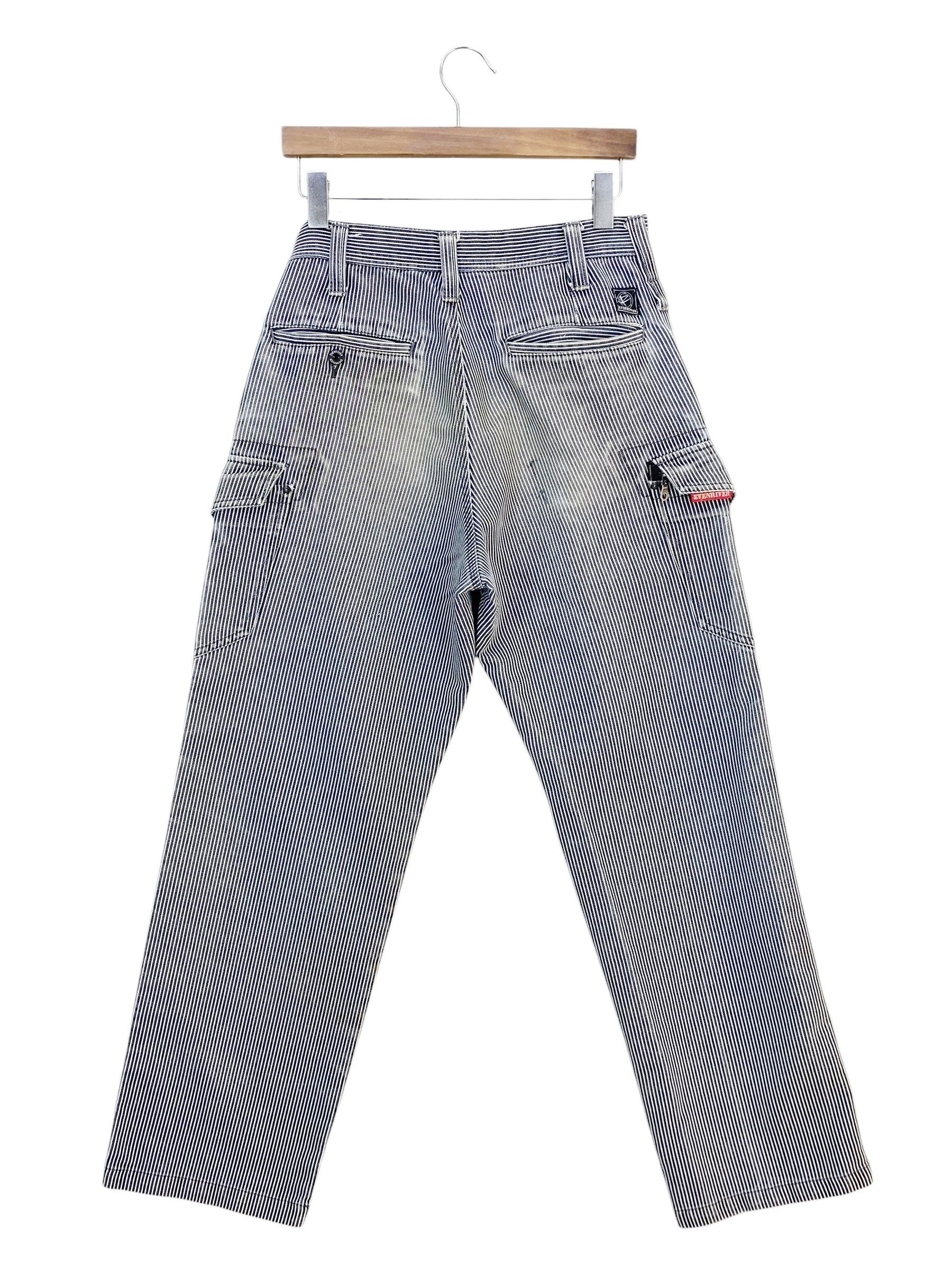 Japanese Brand Evenriver Cargo Pants Stripes Hickory Skateboard Size US 29 - 1 Thumbnail