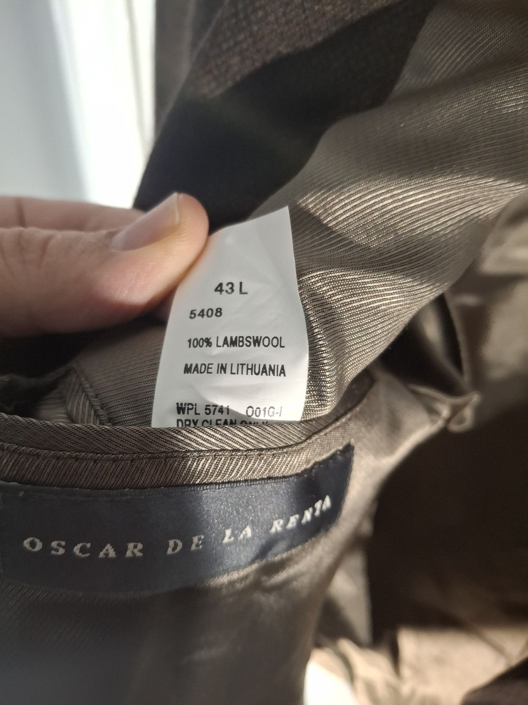 Oscar De La Renta Vintage Oscar de la Renta Brown Lambswool Blazer - Size 43L Size 42L - 5 Thumbnail