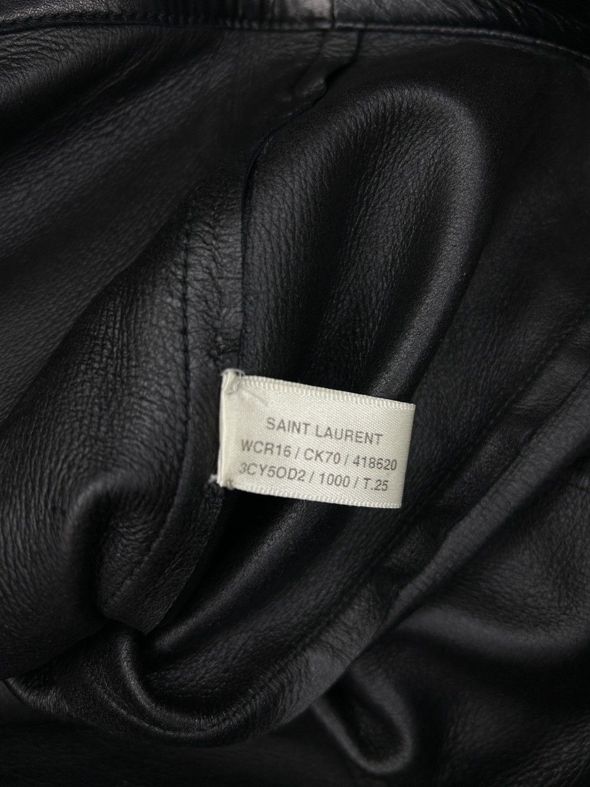 Hedi Slimane × Saint Laurent Paris F/W 16 Sample Leather Trousers Size 25" / US 0 / IT 36 - 12 Thumbnail