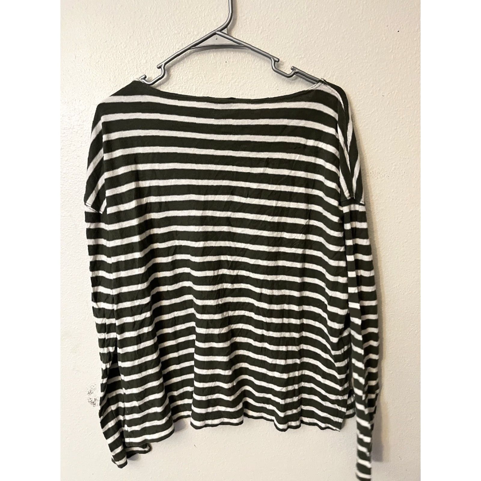 J.Crew J.CREW Multicolor Striped Long Sleeve T-Shirt Women's Medium Cotton Scoop Neck Size M / US 6-8 / IT 42-44 - 3 Thumbnail