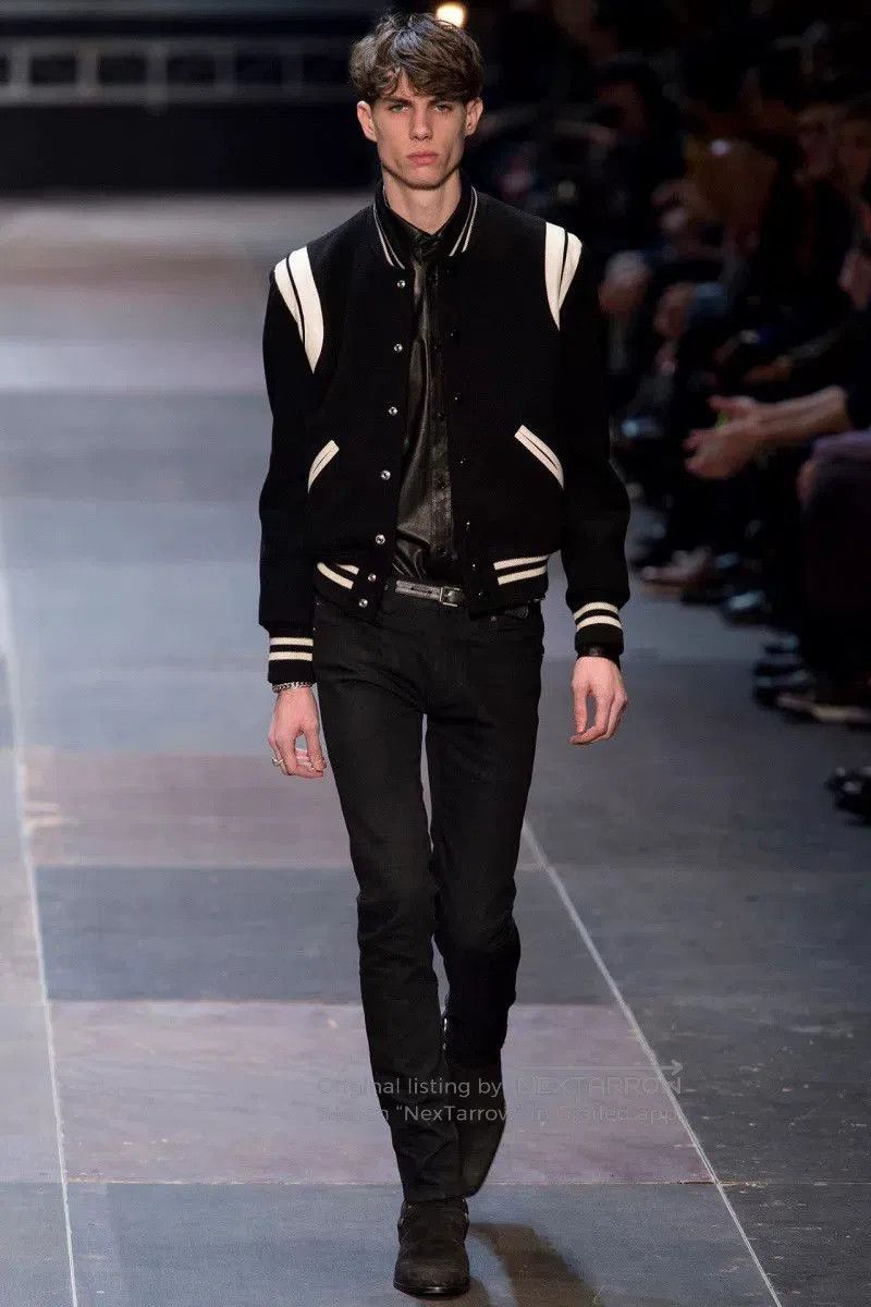Saint Laurent Paris saint laurent black and white baseball jacket. Size US XXL / EU 58 / 5 - 9 Thumbnail