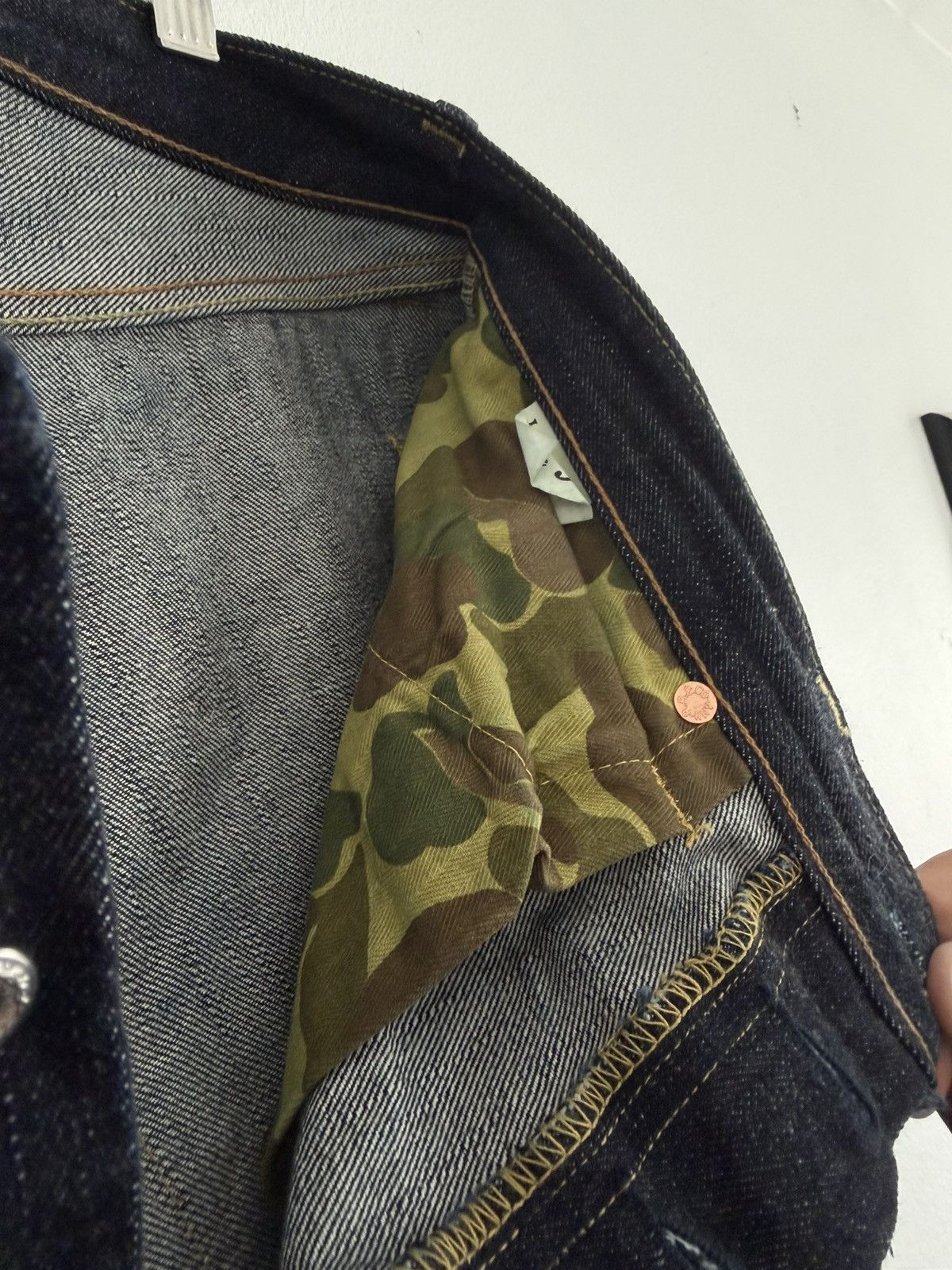 Bronson MFG. CO. S801XX 1943 War Simplified Model Selvedge Denim Jeans Size US 34 / EU 50 - 5 Thumbnail