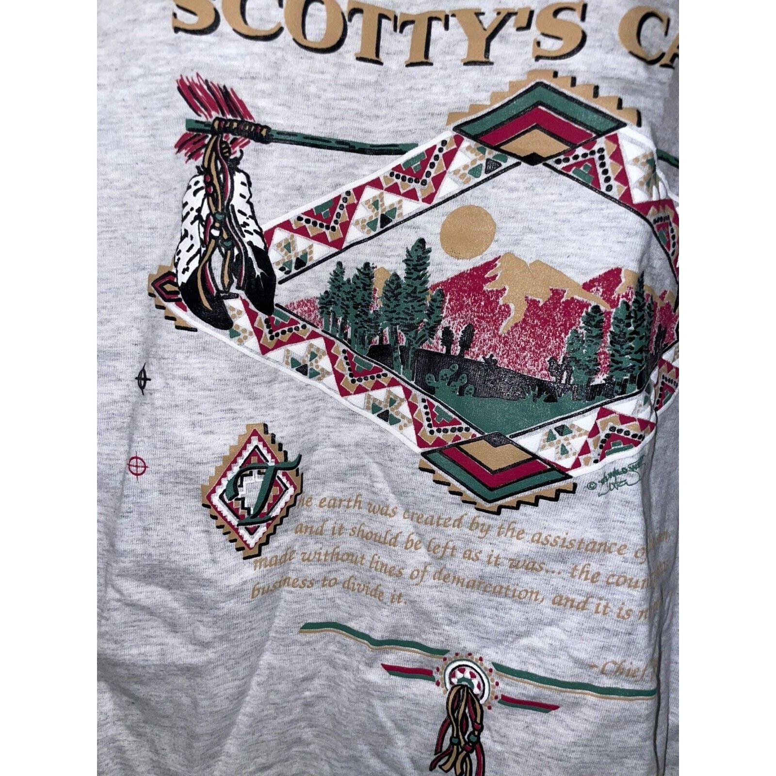 Signal Sport Vintage Scottys Castle Shirt Death Valley Tee VTG 90s Large Size US L / EU 52-54 / 3 - 12 Thumbnail