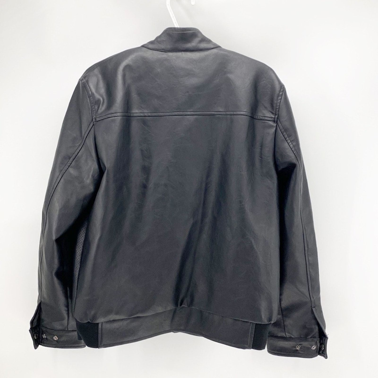 Other SF Superlative Fashion black moto jacket faux leather size M Size US M / EU 48-50 / 2 - 2 Thumbnail