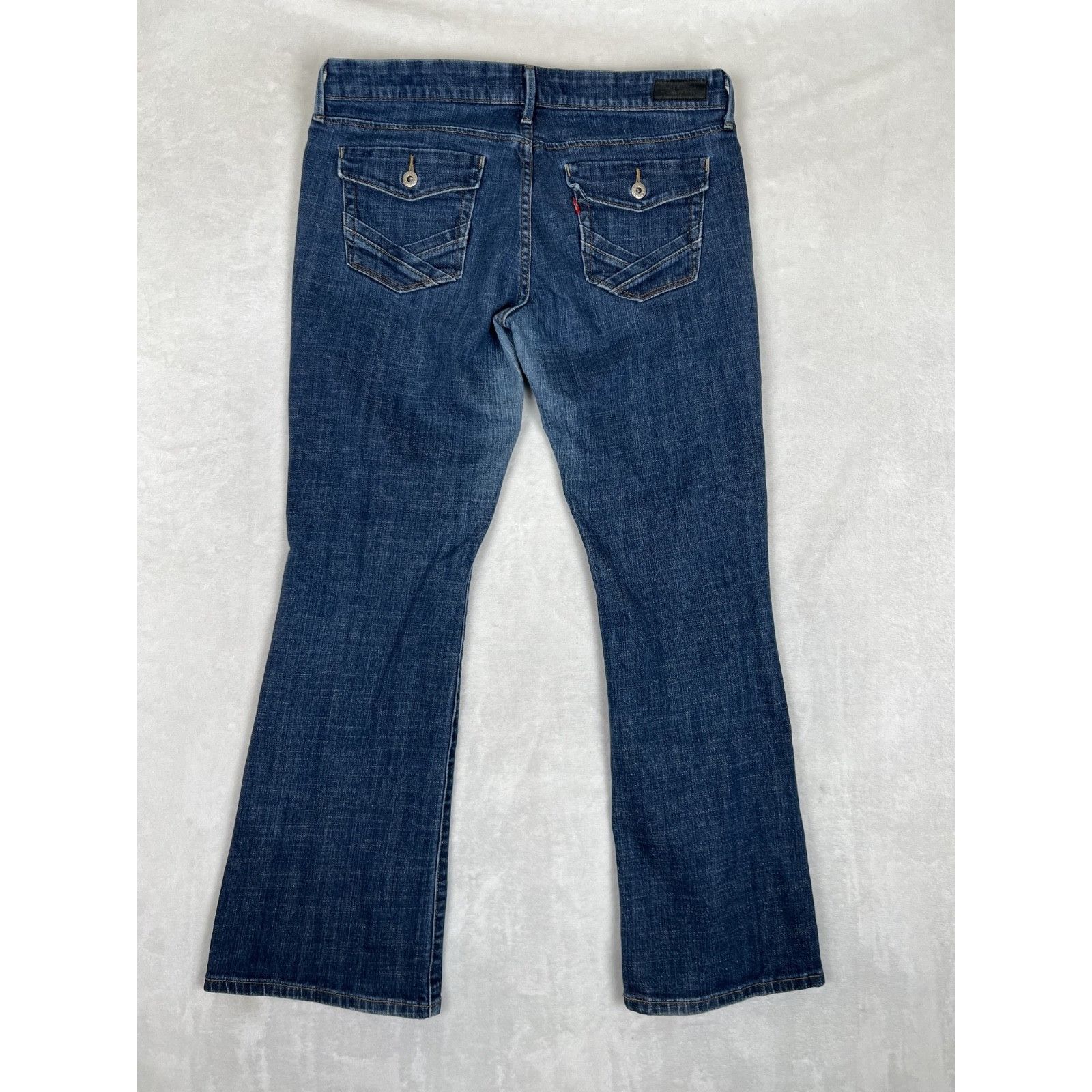 Levi's Vintage Levi's 547 Platinum Flare Blue Denim Jeans Size 14 M Size 34" / US 12 / IT 48 - 9 Thumbnail