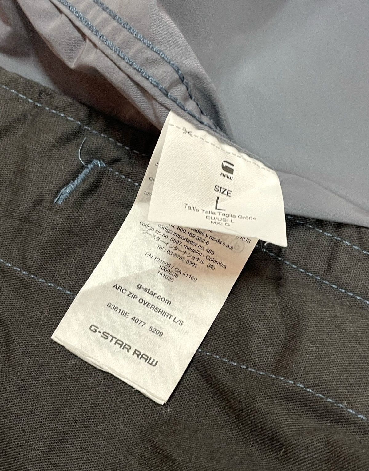G-Star Vintage G Star Raw Arc Zip Overshirt Jacket Size US L / EU 52-54 / 3 - 14 Thumbnail