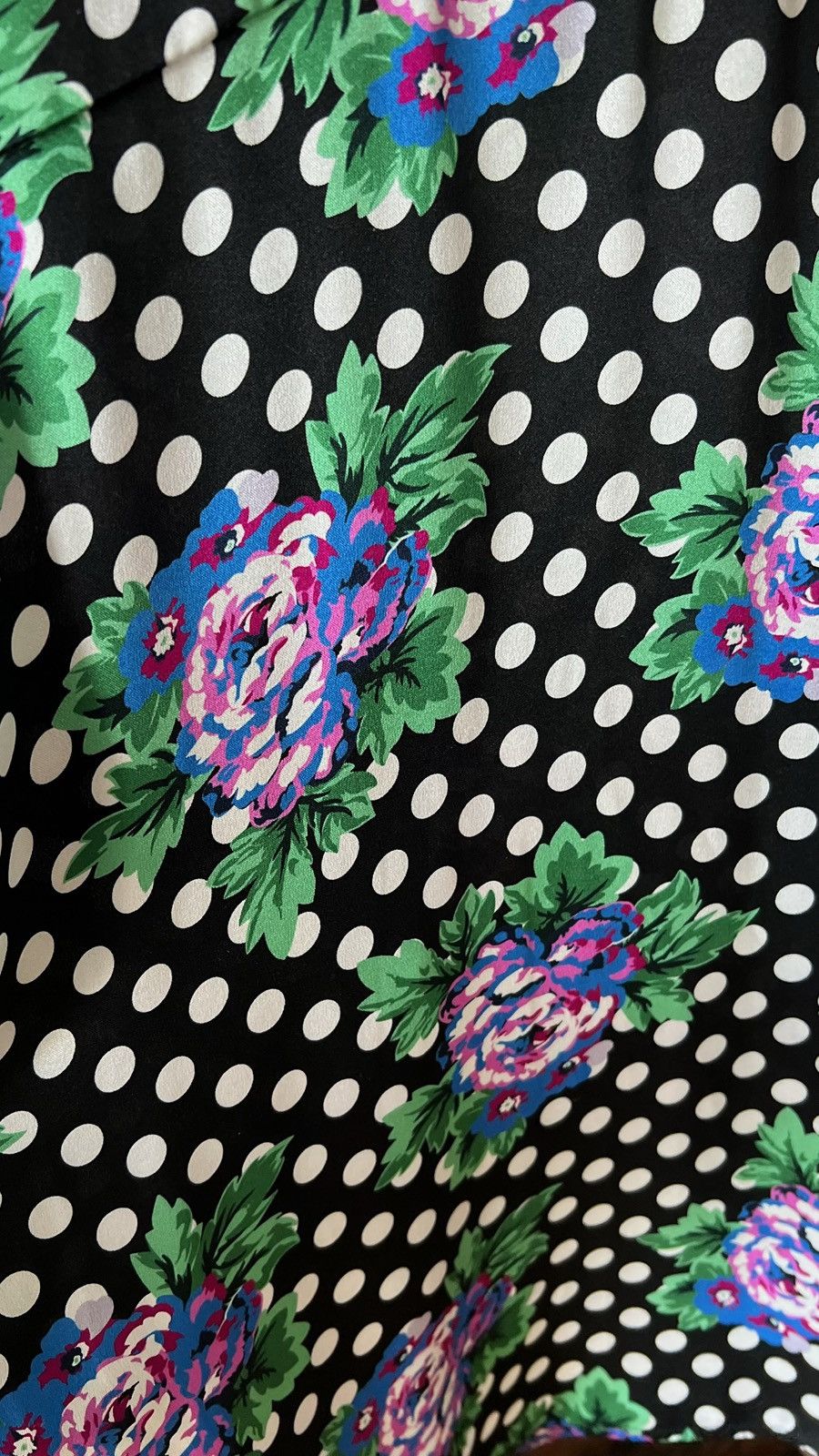 Balenciaga Balenciaga Flowers Polka Dot silk shirt Size XXS / US 00 / IT 34 - 4 Thumbnail