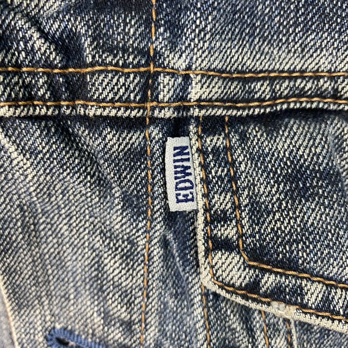 Edwin 📌Vintage Trucker Denim Jacket Edwin Cafe Racer Style Size US M / EU 48-50 / 2 - 20 Thumbnail