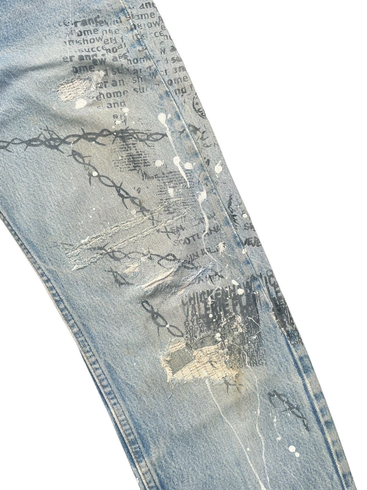 Levi's Vintage 80’s Levis 501 e Usa Distresed Denim Size US 29 - 3 Thumbnail