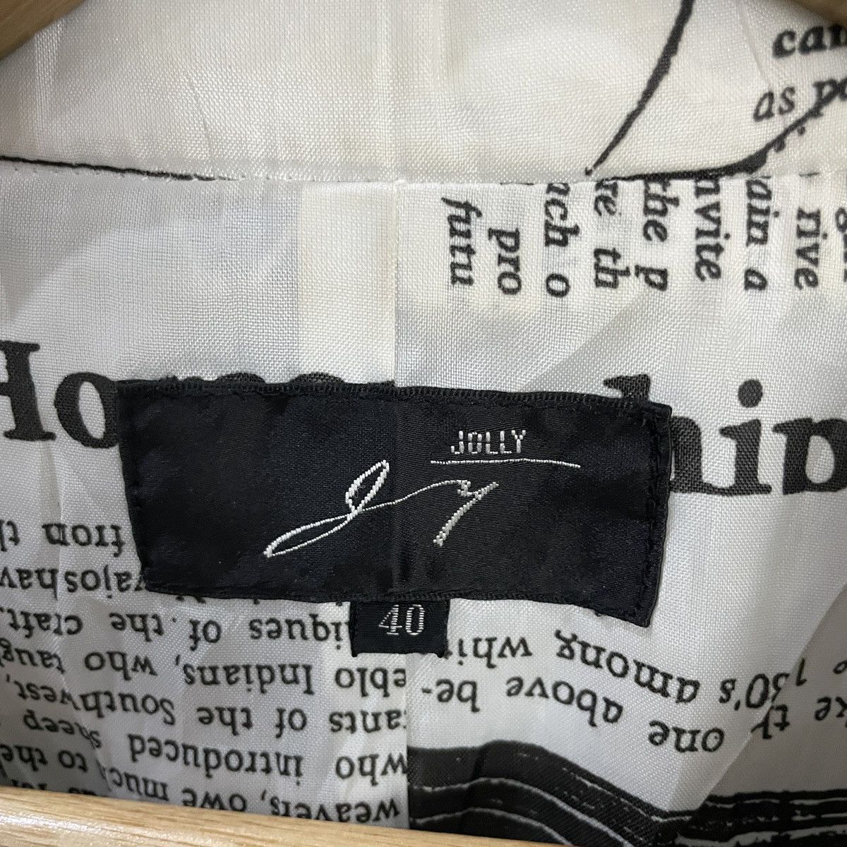 Japanese Brand Vintage Jully Newspaper Motive Jacket Size M / US 6-8 / IT 42-44 - 5 Thumbnail