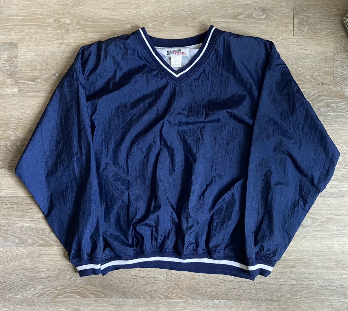 Vintage VINTAGE 90s BLUE WINDBREAKER Size US XL / EU 56 / 4 - 1 Thumbnail