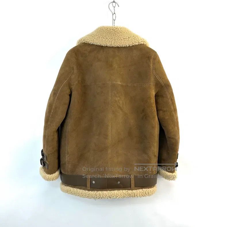 Acne Studios Acne Studios Brown Leather and Fur Jacket Size XXS / US 00 / IT 34 - 2 Thumbnail