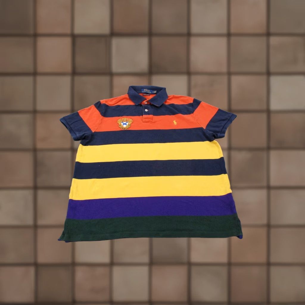 Polo Ralph Lauren Polo Ralph Lauren Shirt Men L Crest Striped Custom Slim Fit Golf Pony Colorful Size US L / EU 52-54 / 3 - 1 Thumbnail
