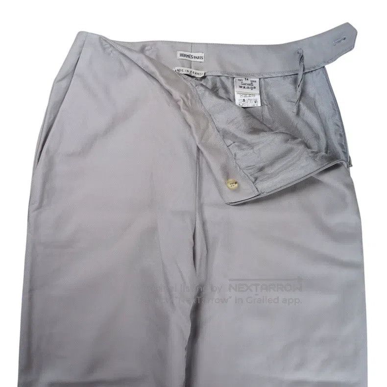 Hermes Hermes Gray wool trousers Size 42" / US 20 - 4 Thumbnail