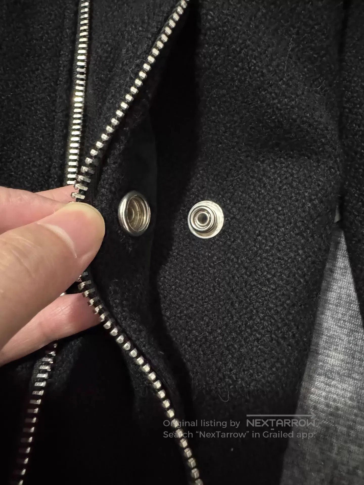 Saint Laurent Paris Black Zip-Front Bomber Jacket with Stitch Detail. Size US S / EU 44-46 / 1 - 4 Thumbnail