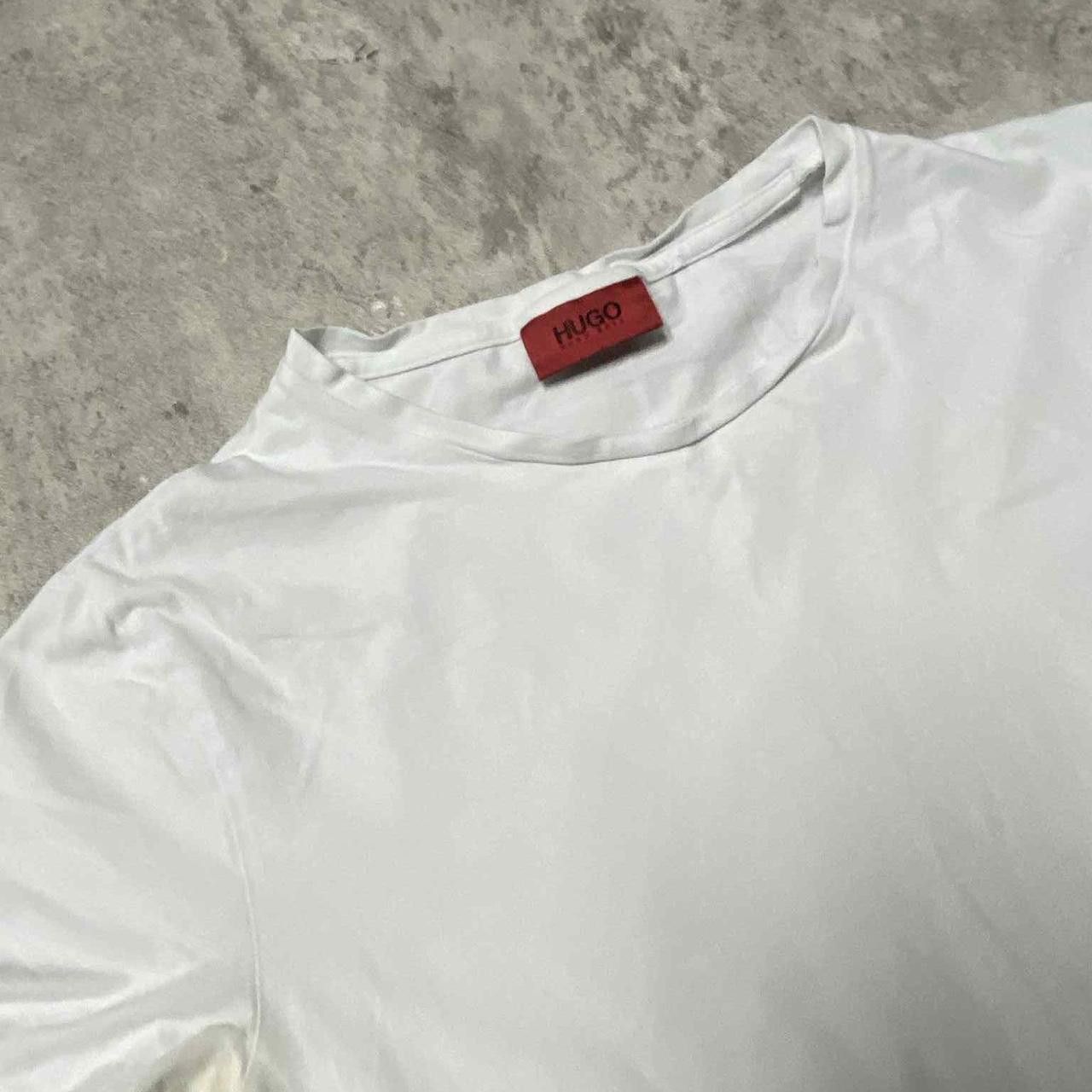 Hugo Boss White Hugo Boss cotton t-shirt Size US M / EU 48-50 / 2 - 2 Thumbnail