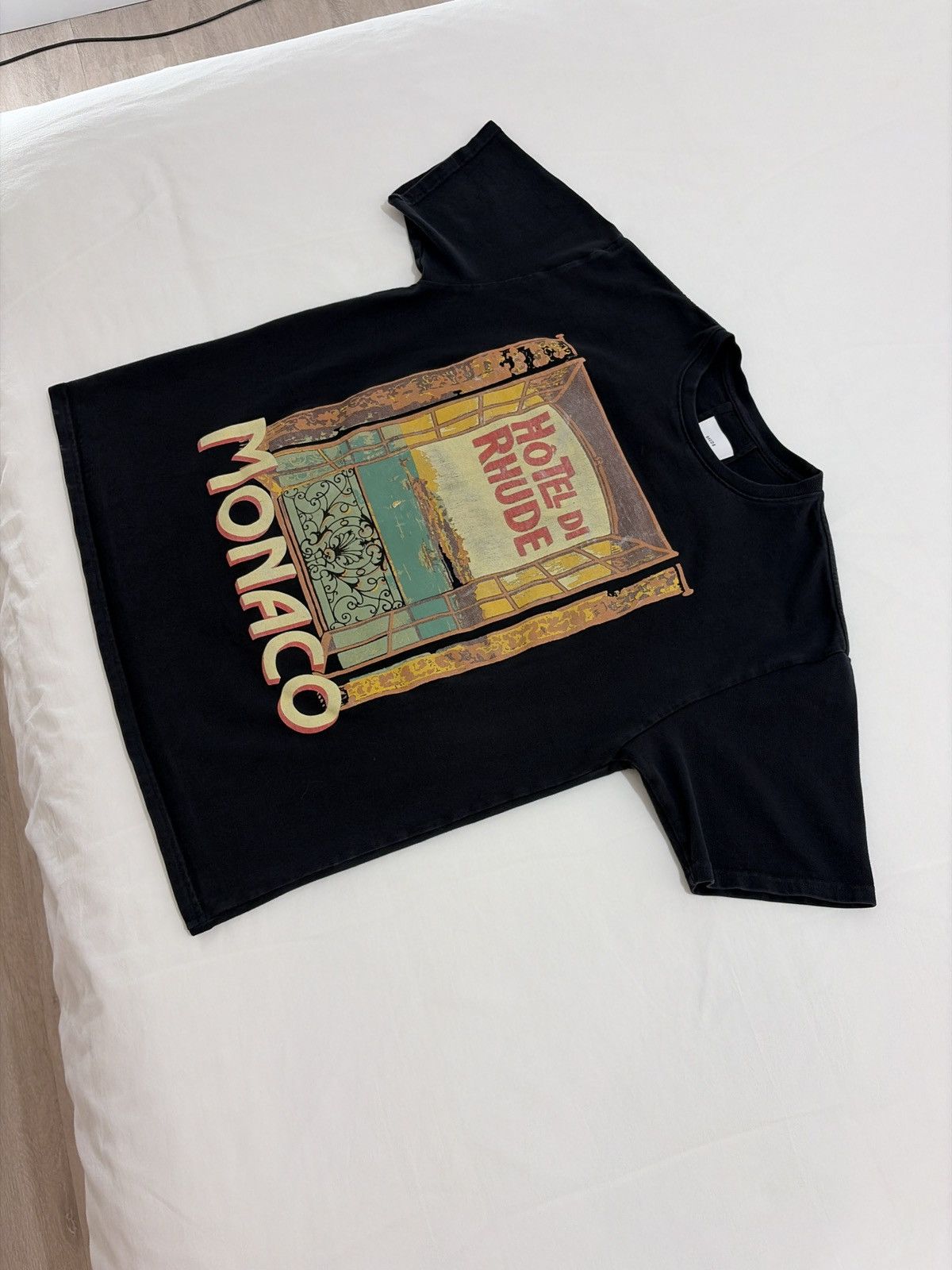 Rhude Rhude Hotel Di Monaco Logo Tee Size US M / EU 48-50 / 2 - 3 Thumbnail