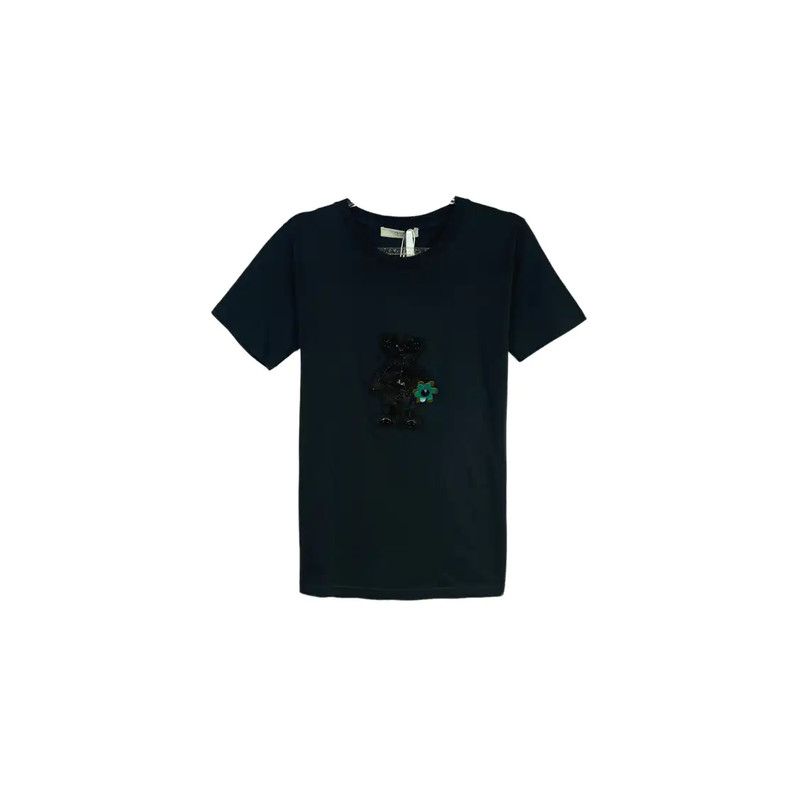Prada Prada Black Cotton Short Sleeve T-Shirt Size XS / US 0-2 / IT 36-38 - 1 Thumbnail