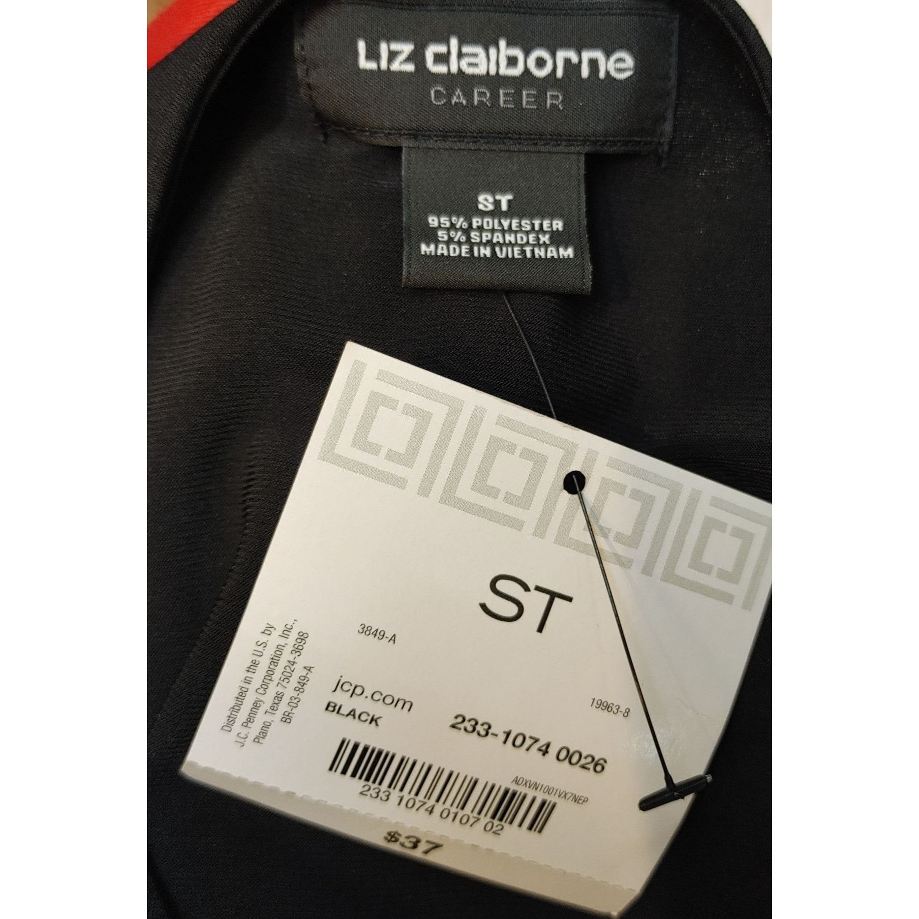 Other Liz Claiborne Career Black Sleeveless Top Size ST Size S / US 4 / IT 40 - 3 Thumbnail