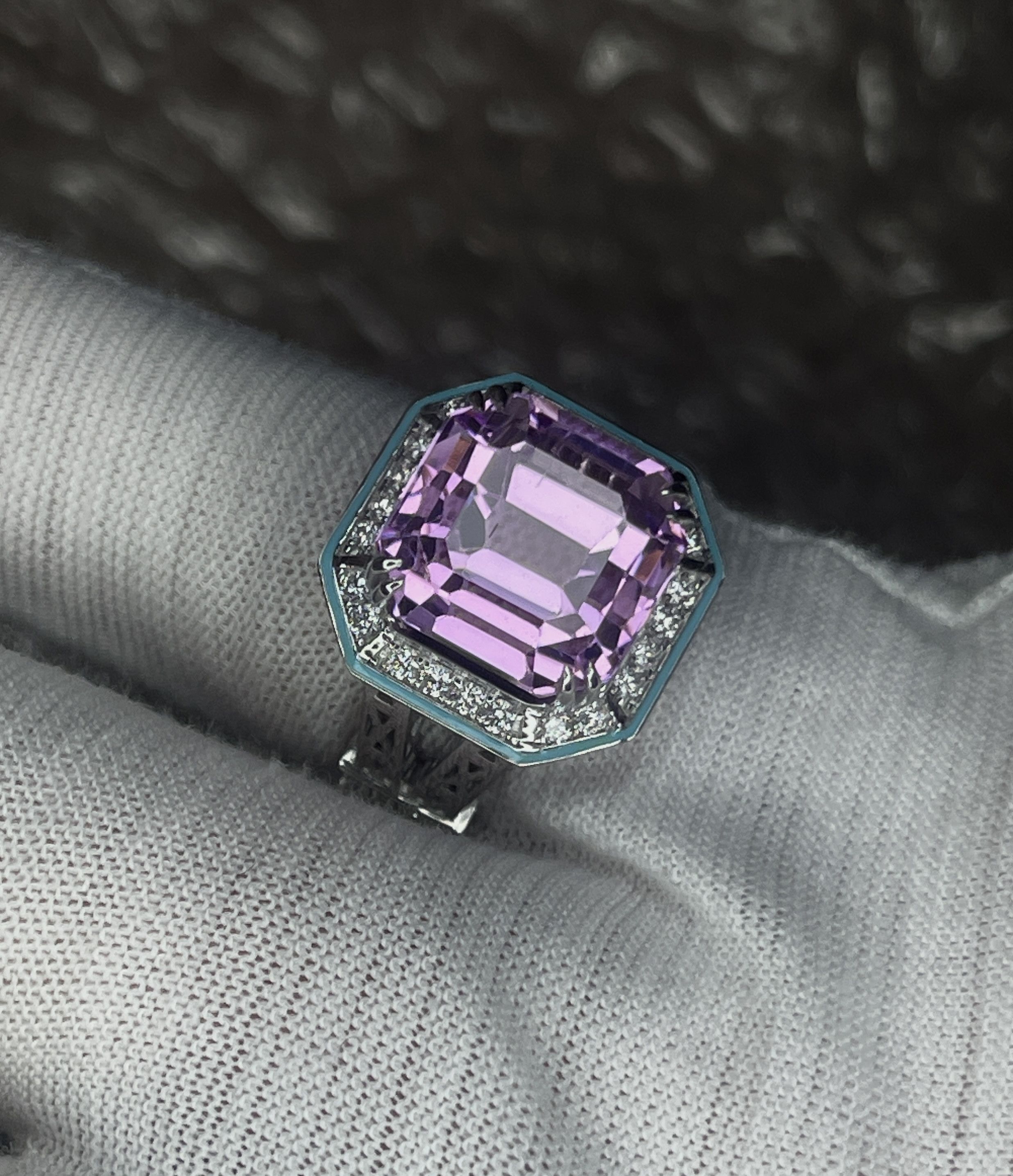 Jewelry Bague Rose Kunzite naturelle 13,82ct Size ONE SIZE - 2 Thumbnail