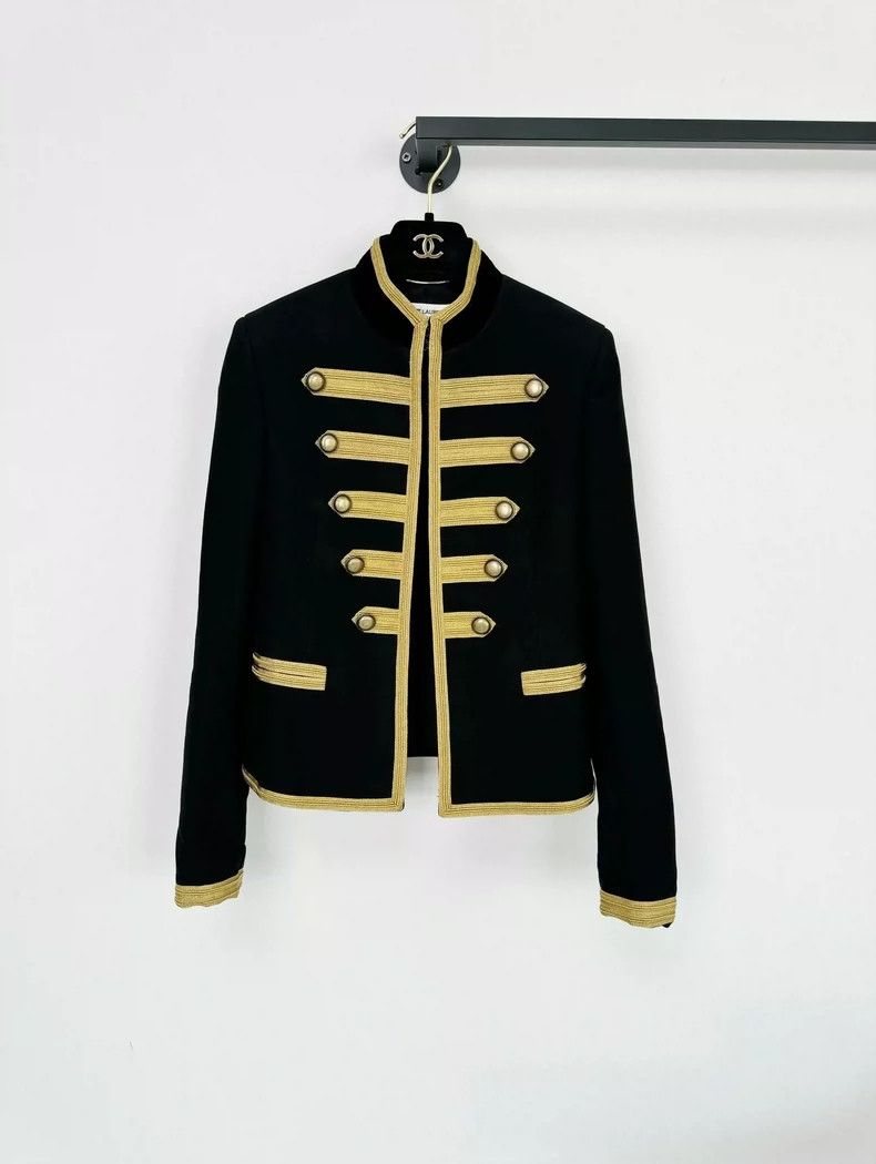 saint laurent napoleon military style jacket