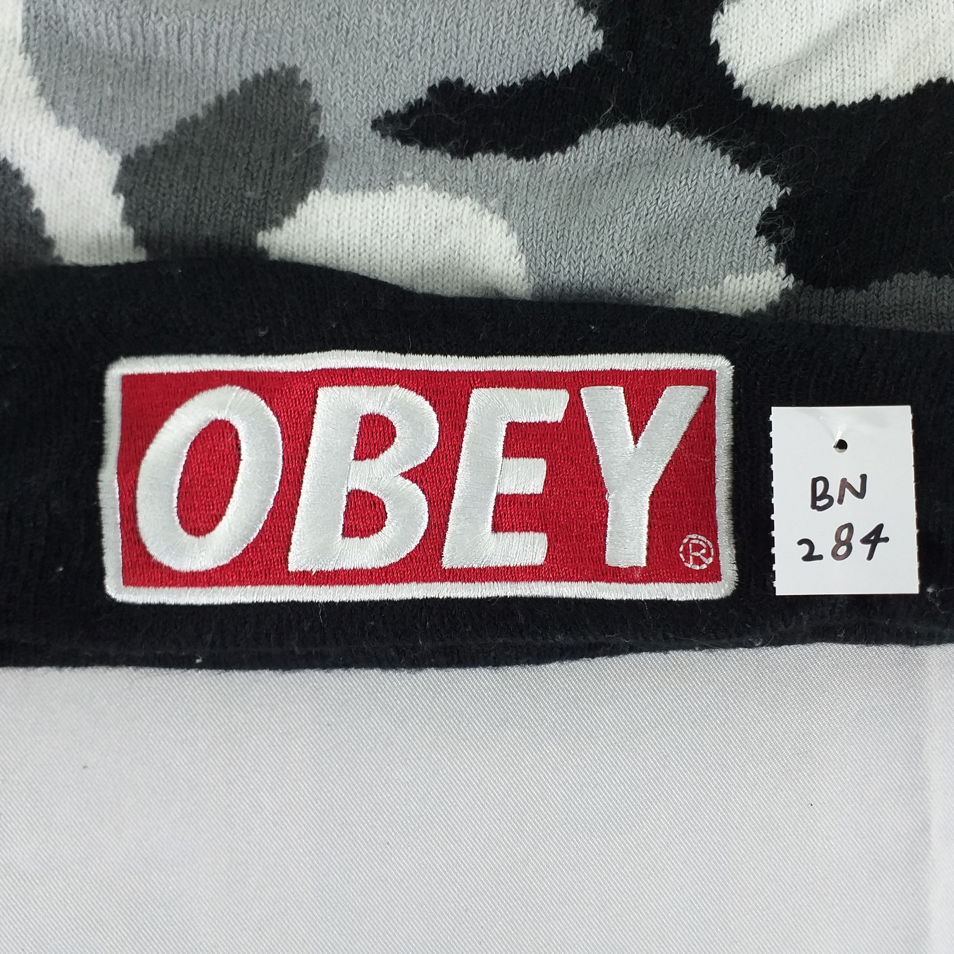 Obey Obey Embroidery Camo Snow Cap Hat Beanie -BN284 Size ONE SIZE - 5 Thumbnail