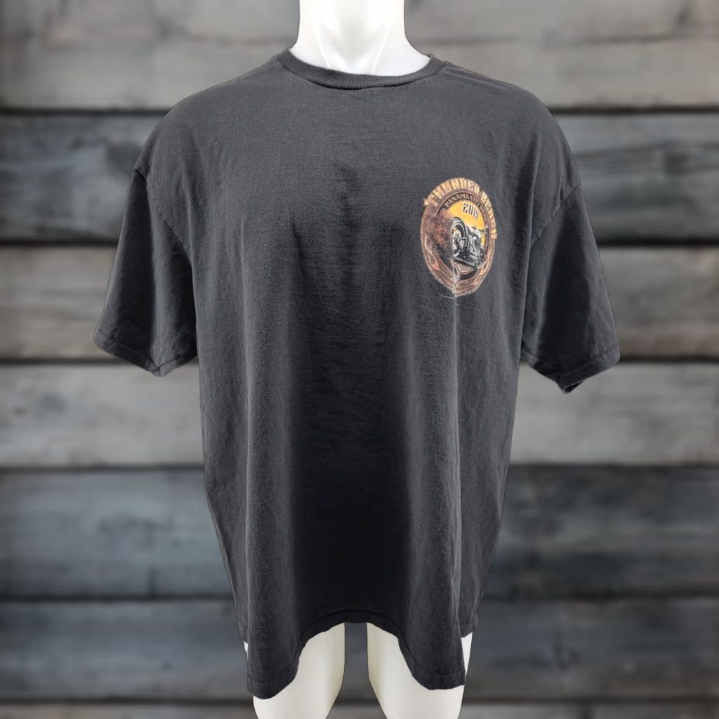 Vintage Thunder Beach 2019 T Shirt Mens 3XL Black Panama City Motorcycles Shirt Vintage No N/A Size US XXL / EU 58 / 5 - 1 Thumbnail