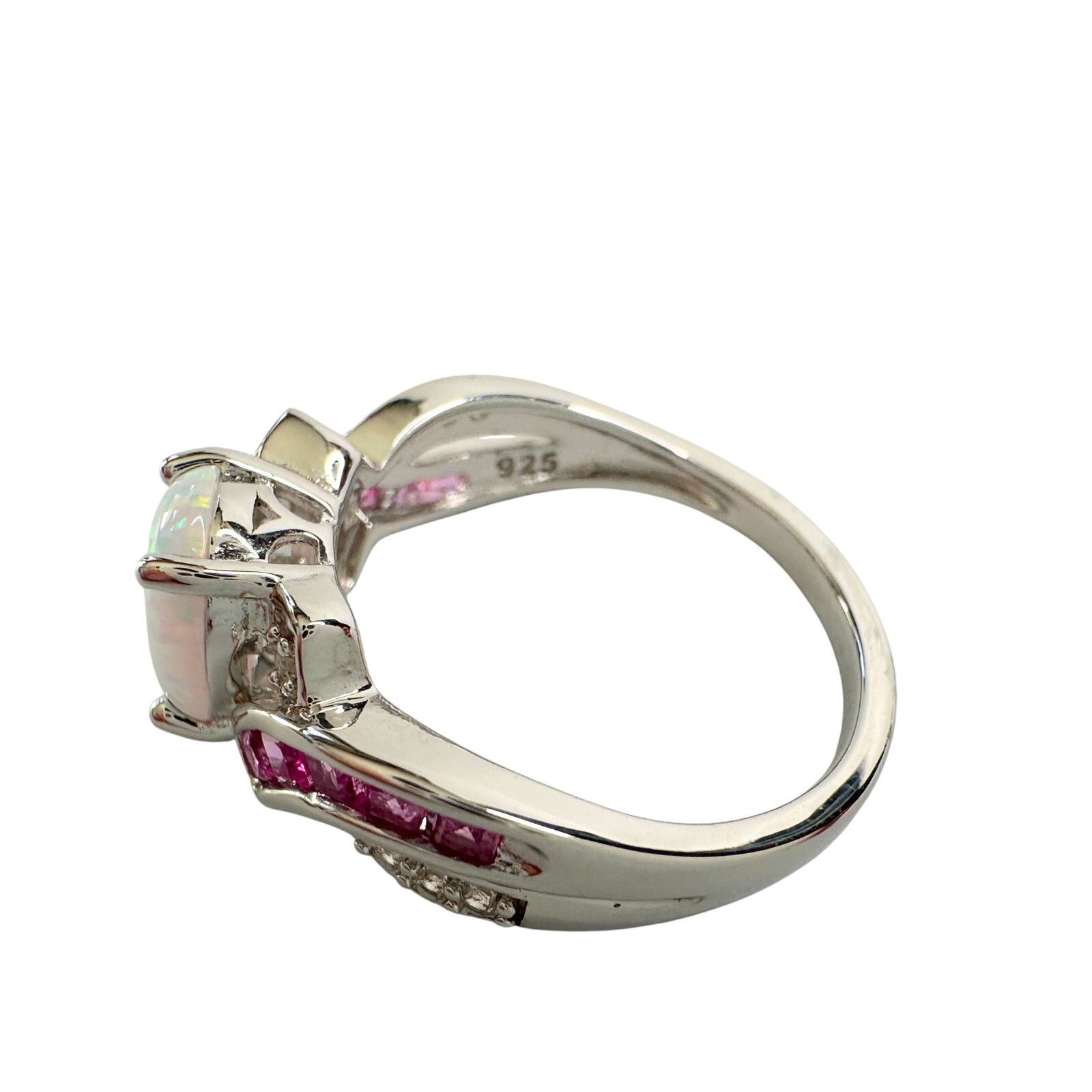 Other Beautiful Lab Created Opal & Sapphire Ring - Size 7 Size ONE SIZE - 10 Thumbnail