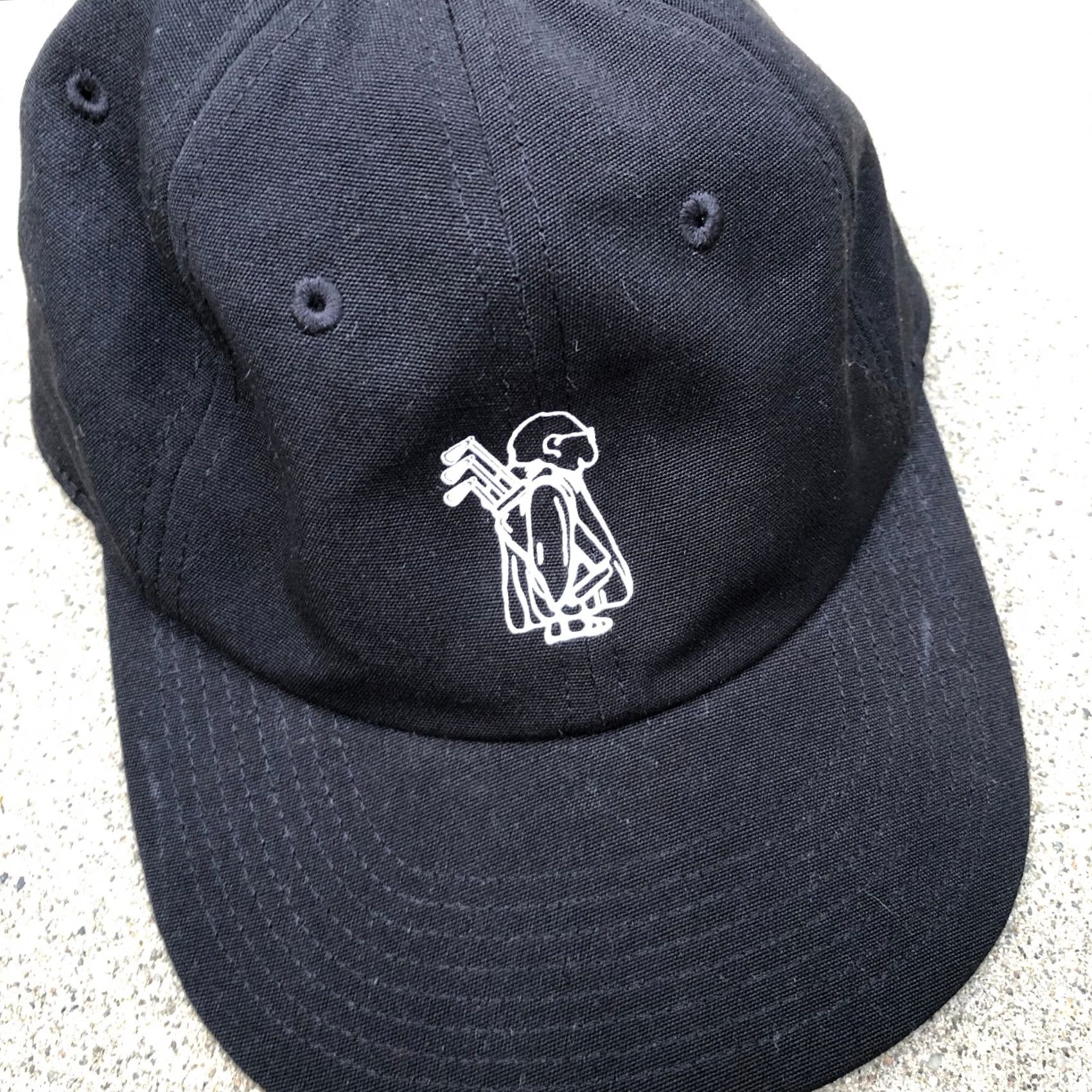 Outerknown VINTAGE OUTERKNOWN Golf Clubs Baseball Hat Men's One Size Black Adjustable Cap Size ONE SIZE - 2 Thumbnail