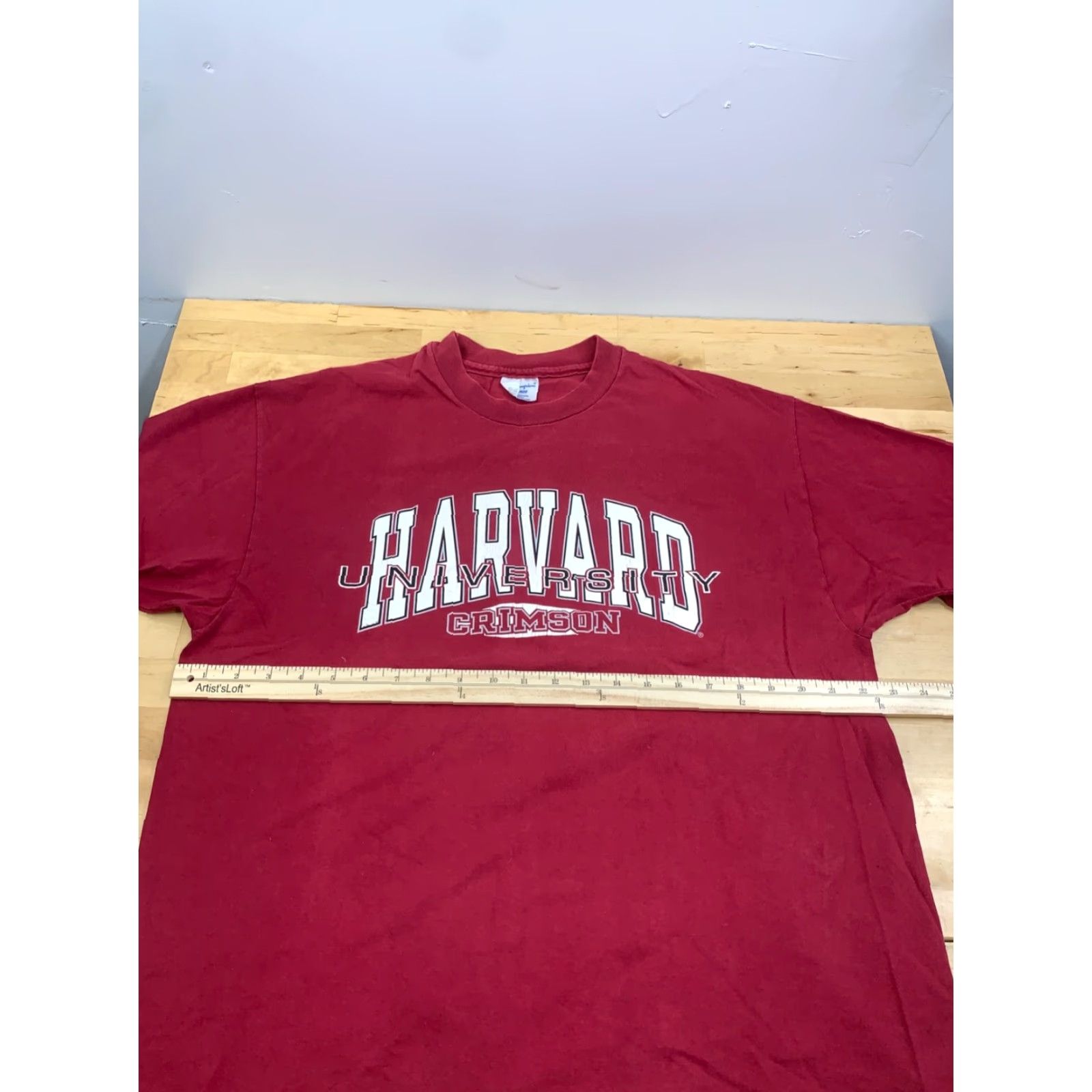 Champion VINTAGE Harvard University Crimson T Shirt Mens XL Red USA Single Stitch 10156 Size US XL / EU 56 / 4 - 5 Thumbnail