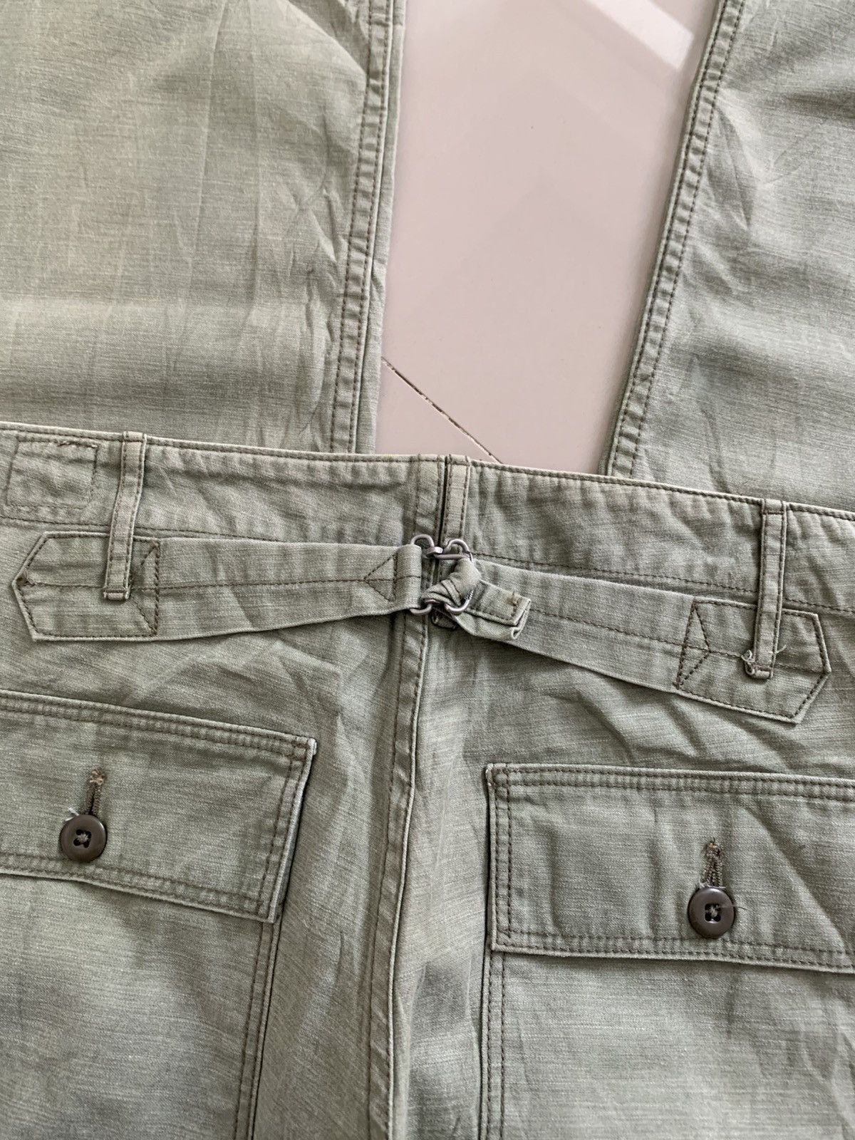 Orslow Offer📦Orslow Military Sateen OG Buckle Back Trousers Size US 30 / EU 46 - 7 Thumbnail