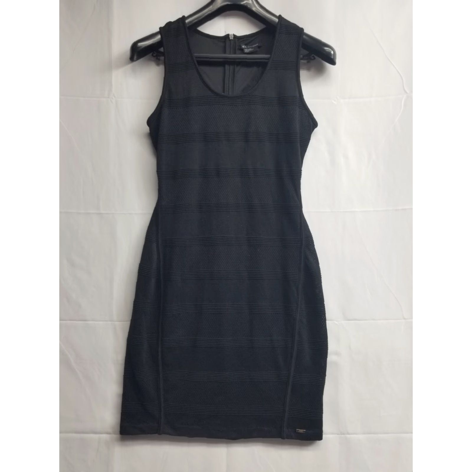 Armani Exchange Armani Exchange AX Dress Women Midi Black Lined Zipper A-Line Sleeveless Halter Western? Size M / US 6-8 / IT 42-44 - 2 Thumbnail