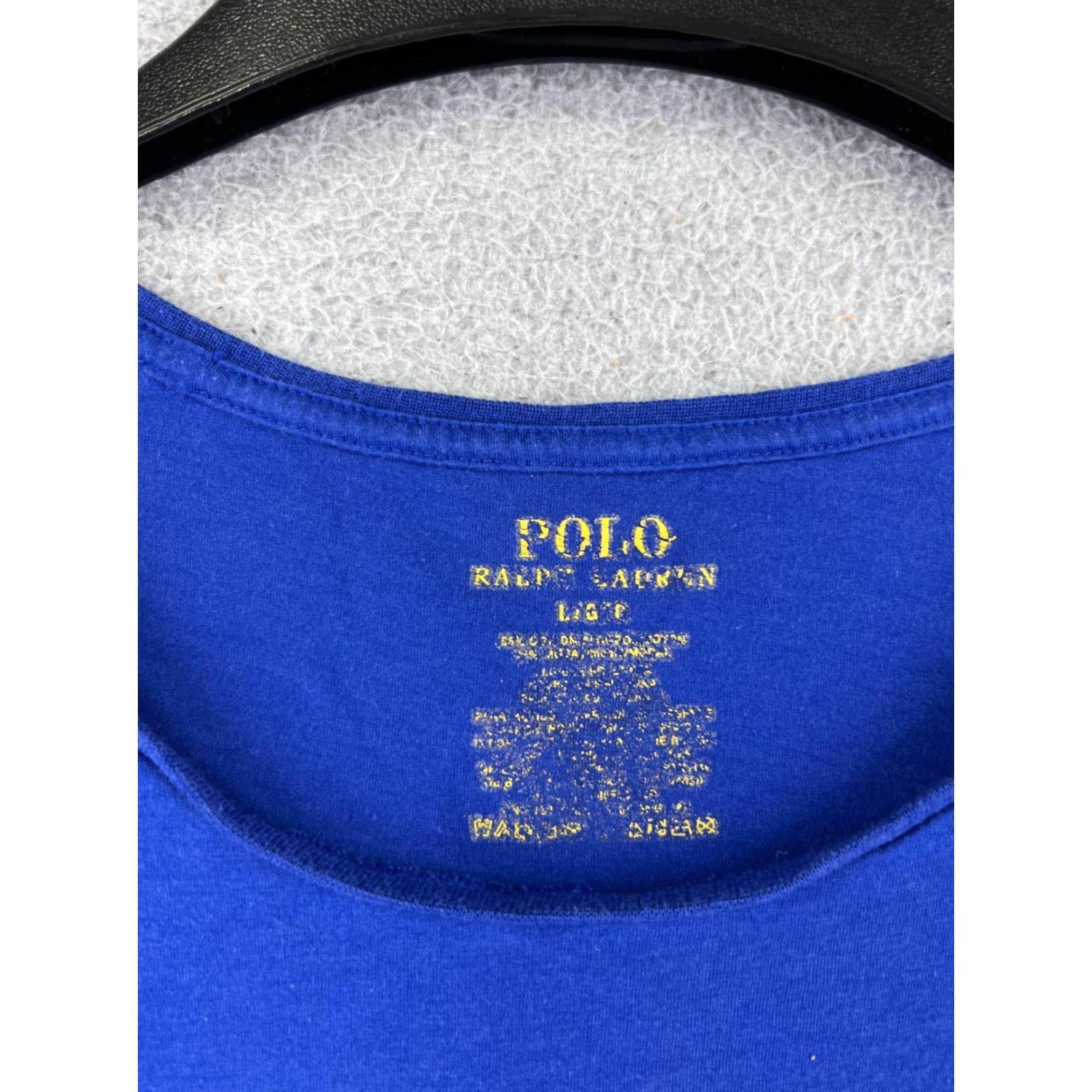 Ralph Lauren Ralph Lauren Polo Shirt Men’s Large Blue 100% Cotton Short Sleeve Round Neck Embroidered Logo Size US L / EU 52-54 / 3 - 3 Thumbnail