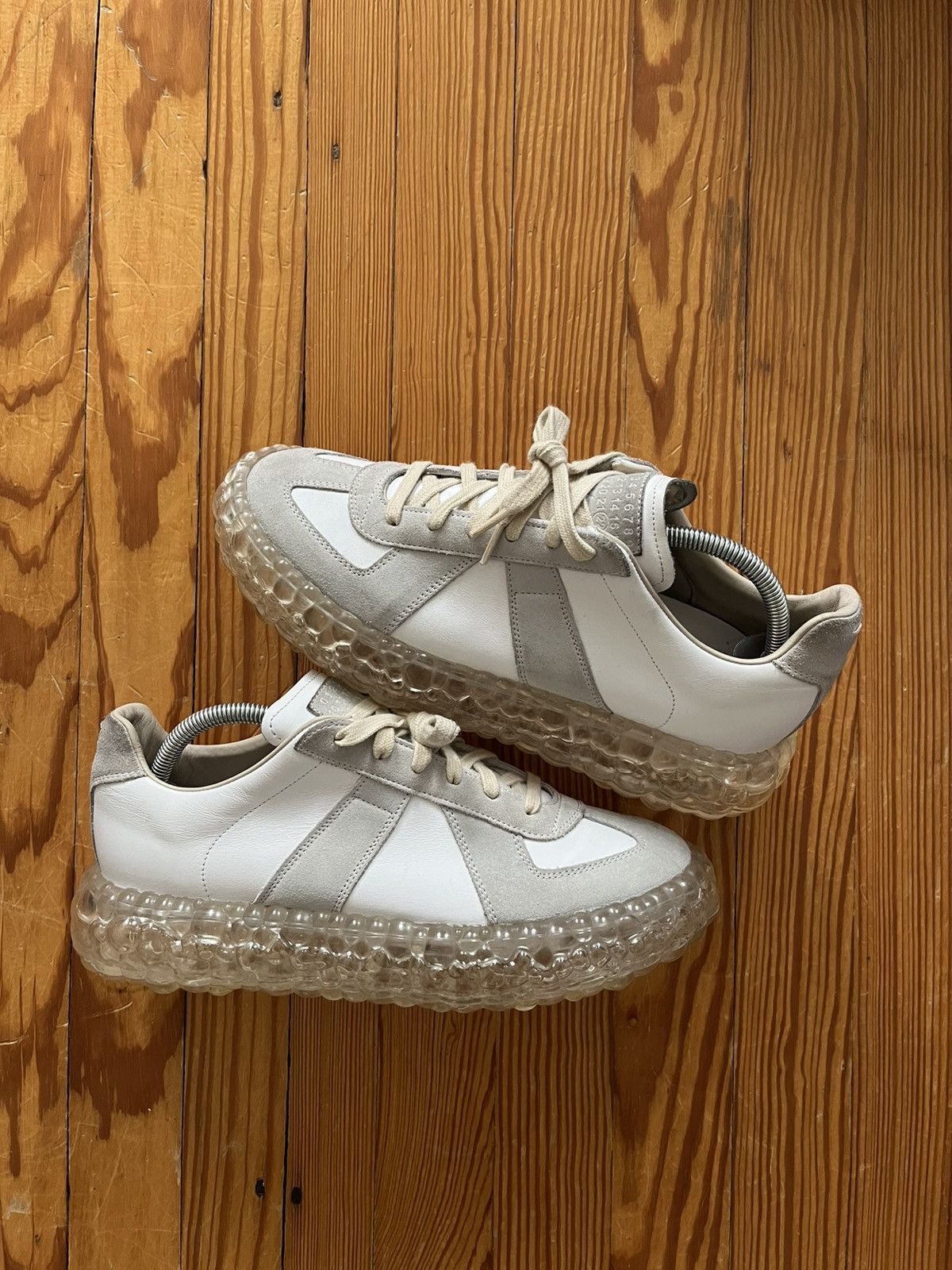 Maison Margiela Maison Margiela Super Bounce GAT Army Trainer Bubble White Size US 8 / EU 41 - 1 Thumbnail