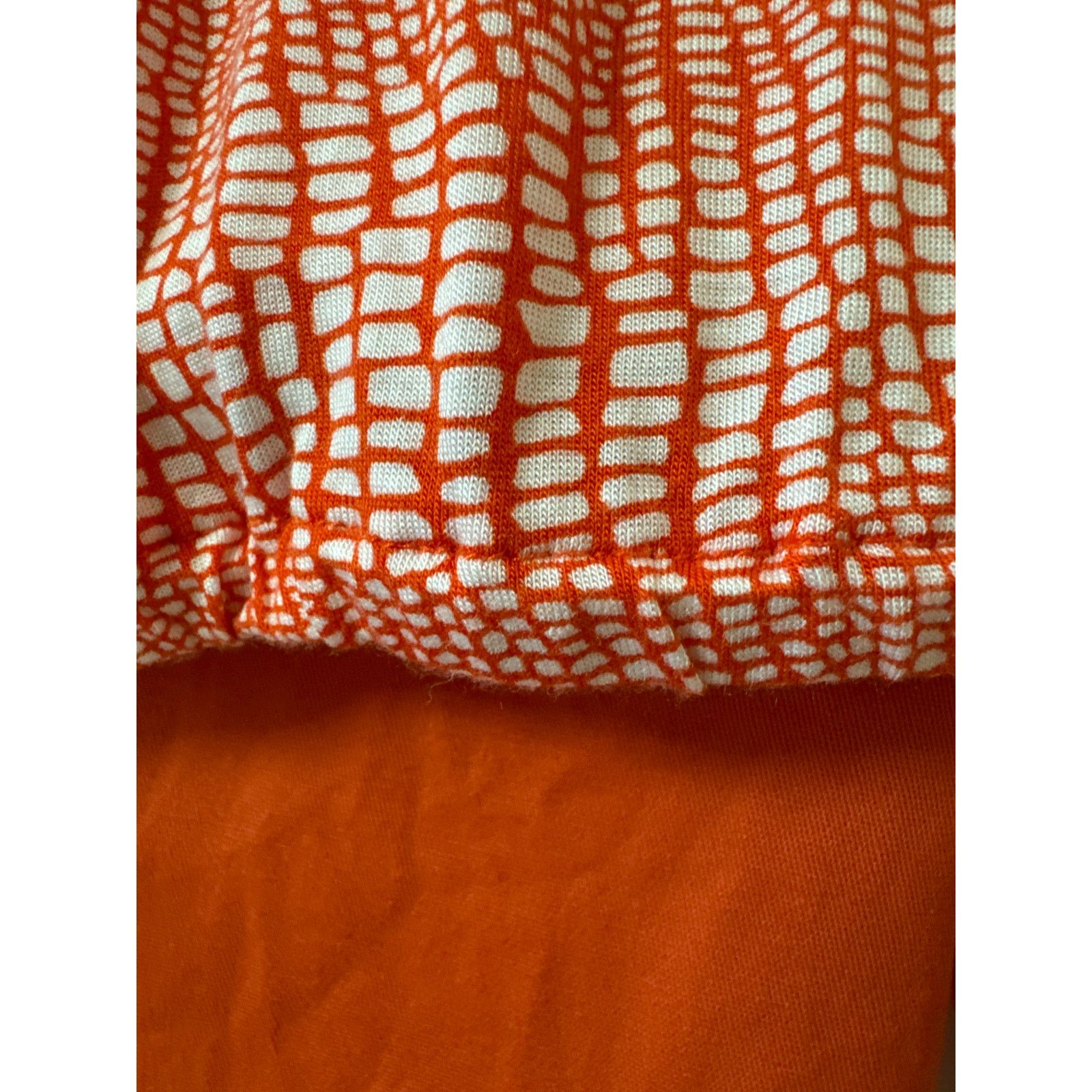 Michael Kors Michael Kors XL Orange & White Top, Coral Bay Size 18 Capris Size XL / US 12-14 / IT 48-50 - 2 Thumbnail