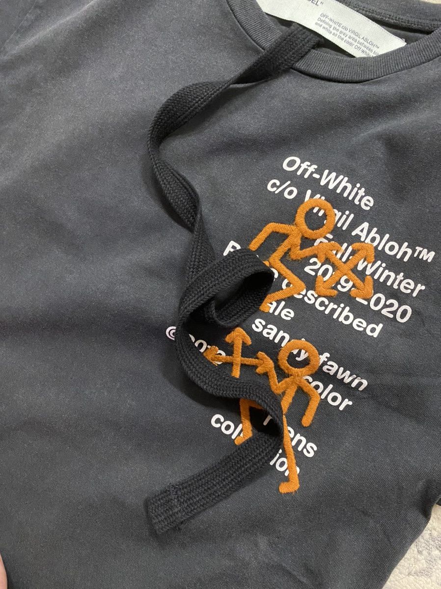 Off-White Off-White 2019 Pictogram Stickman Tee Size US S / EU 44-46 / 1 - 3 Thumbnail