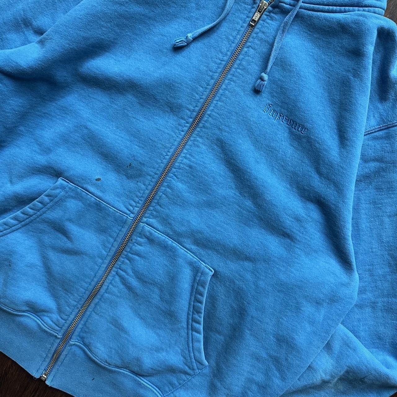 Supreme Supreme Indian Lakshmi Baby Blue Zip-Up Hoodie Size US M / EU 48-50 / 2 - 6 Thumbnail