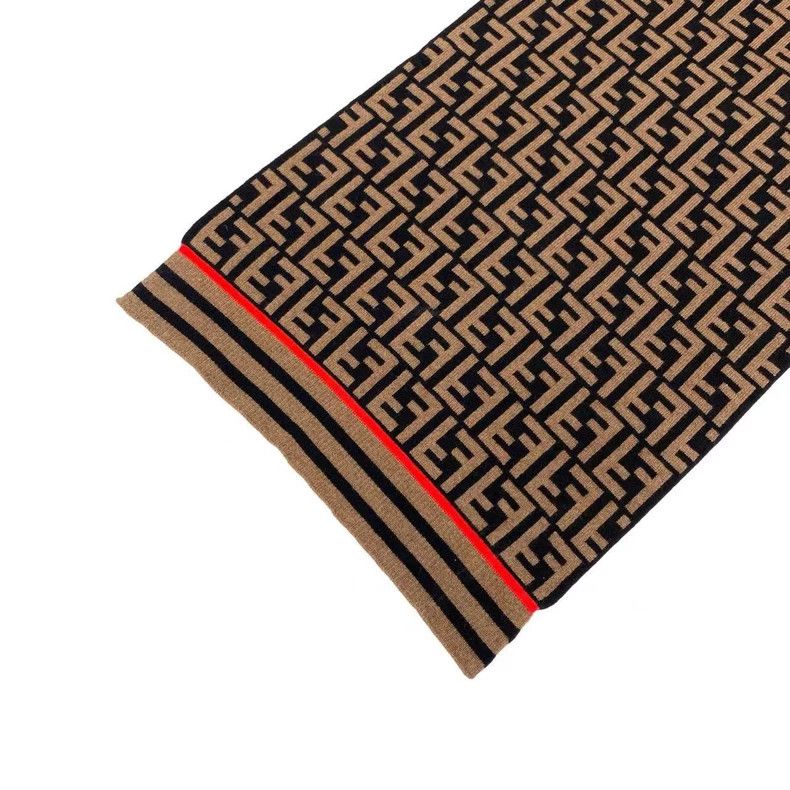 Fendi Fendi Old-fashioned cashmere scarf Size ONE SIZE - 3 Thumbnail
